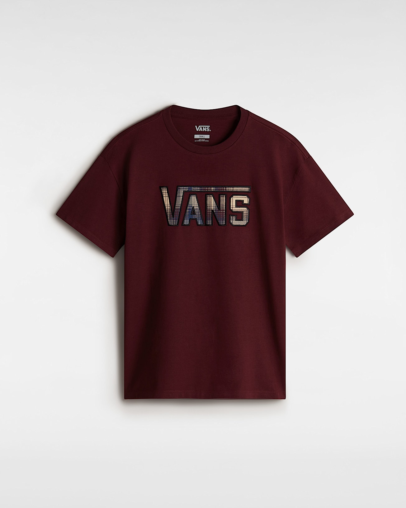 Tshirt Elza Check VANS Bordeaux HERO