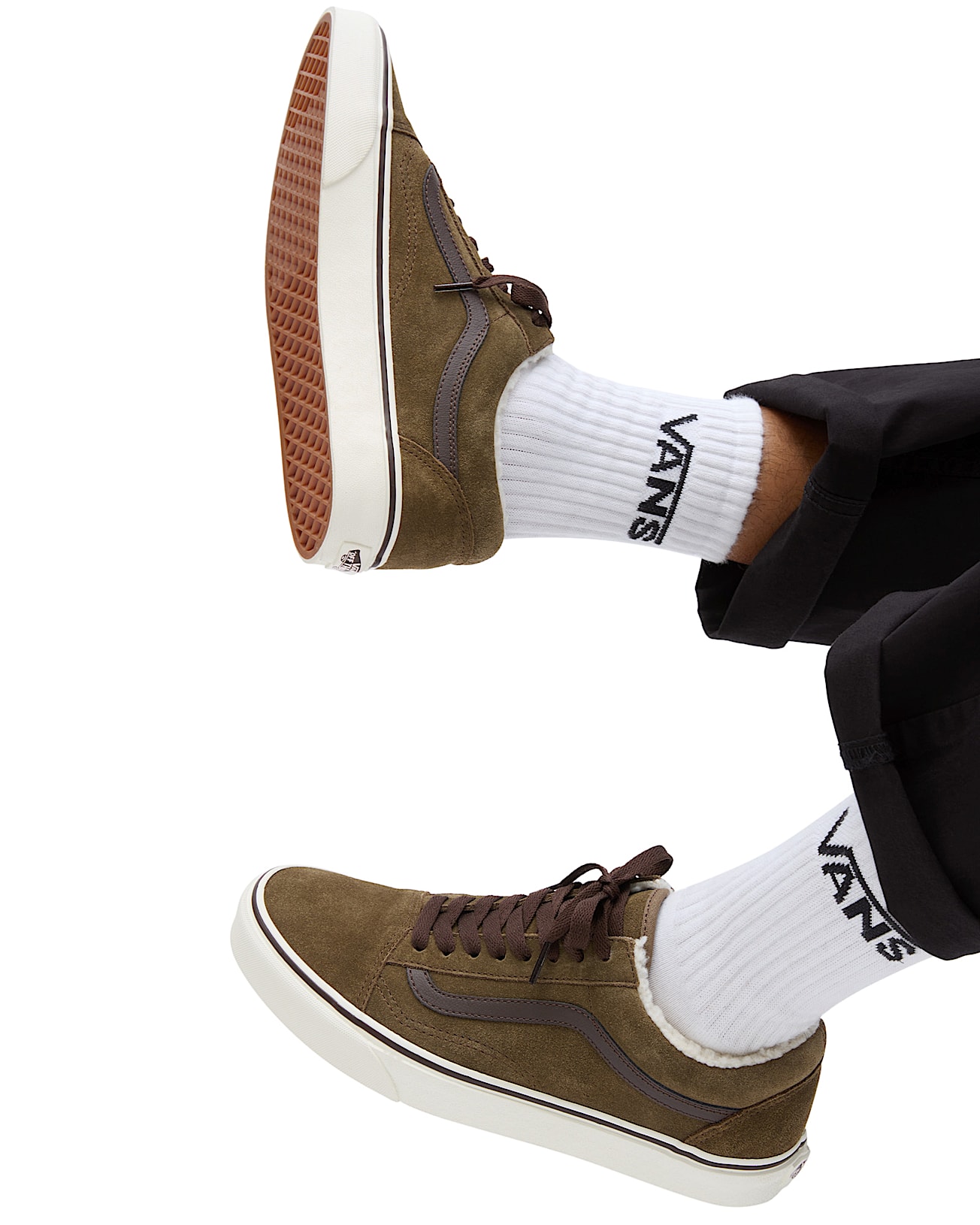 Old Skool Sherpa Shoes VANS Brown ALT2