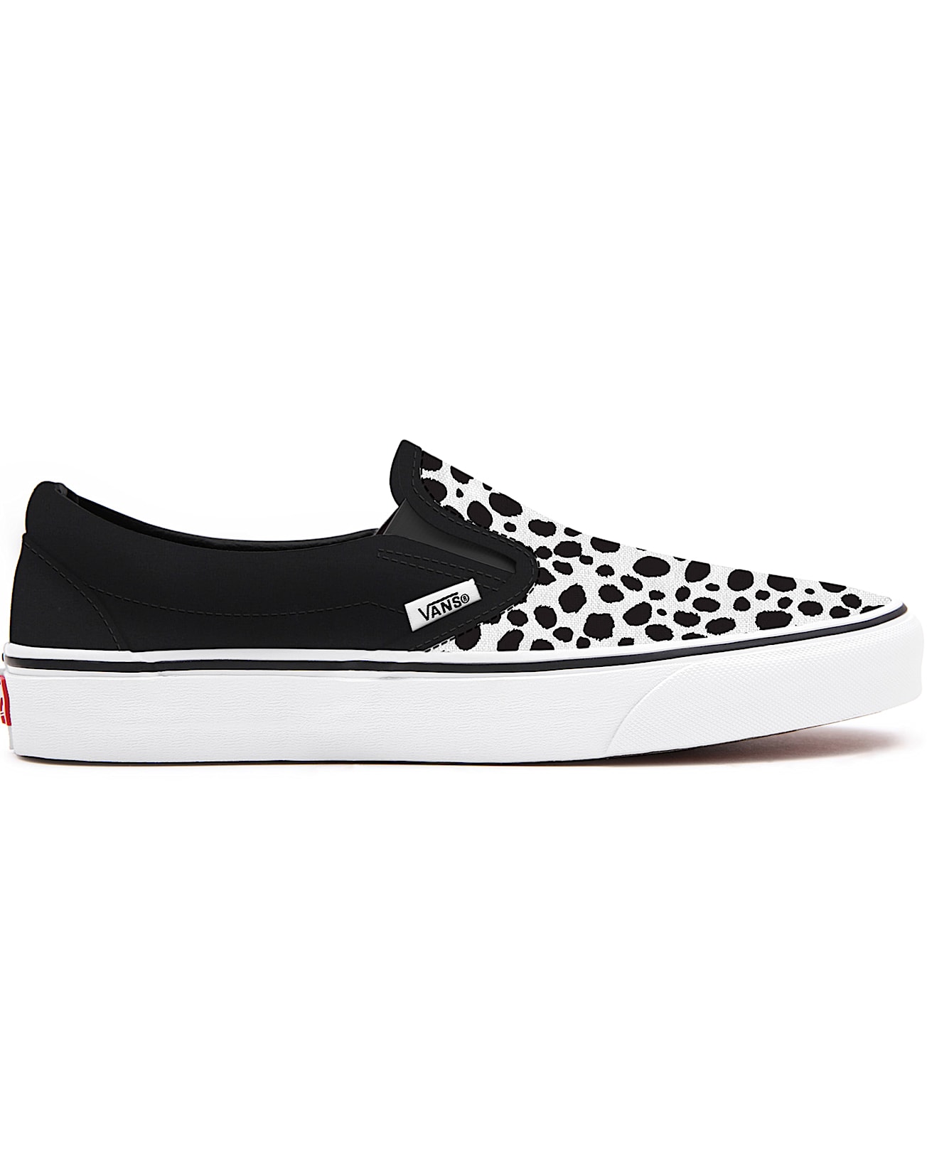 Kinder Personalisierbare Dalmatian SlipOn 48 Jahre VANS SchwarzWei ALT1