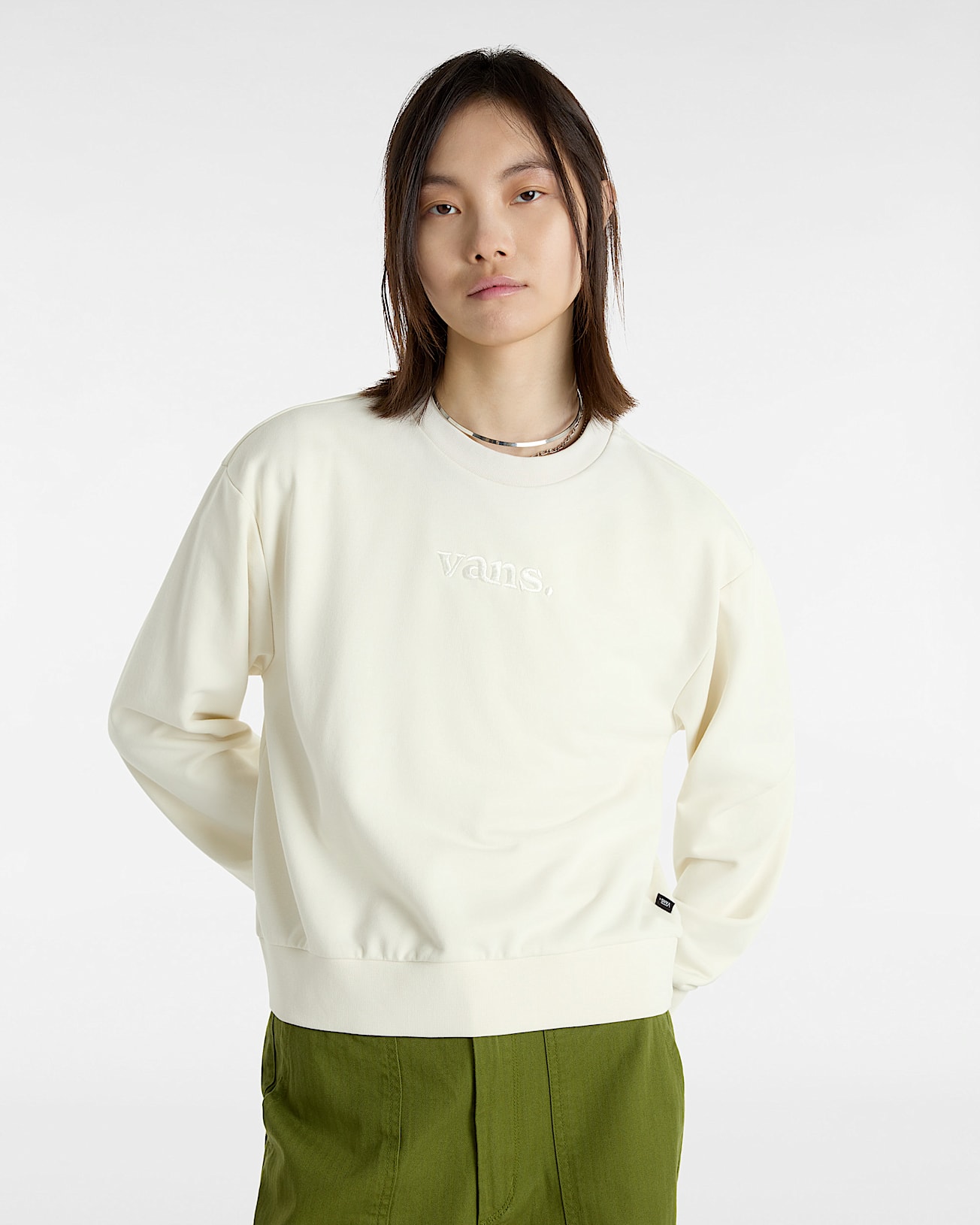 Sudadera Essential de corte holgado VANS Blanco ALT2