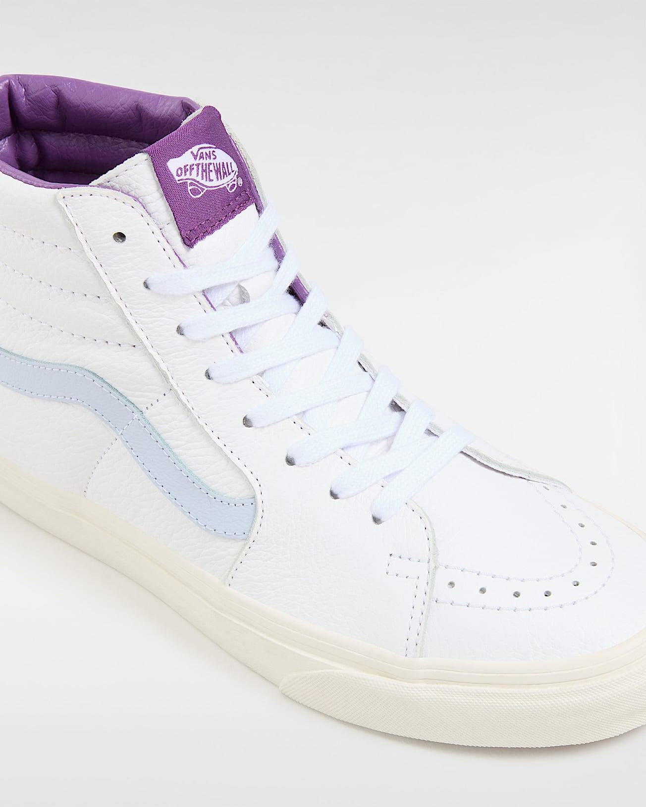 Chaussures en cuir premium Sk8Hi VANS BlancBleu ALT3
