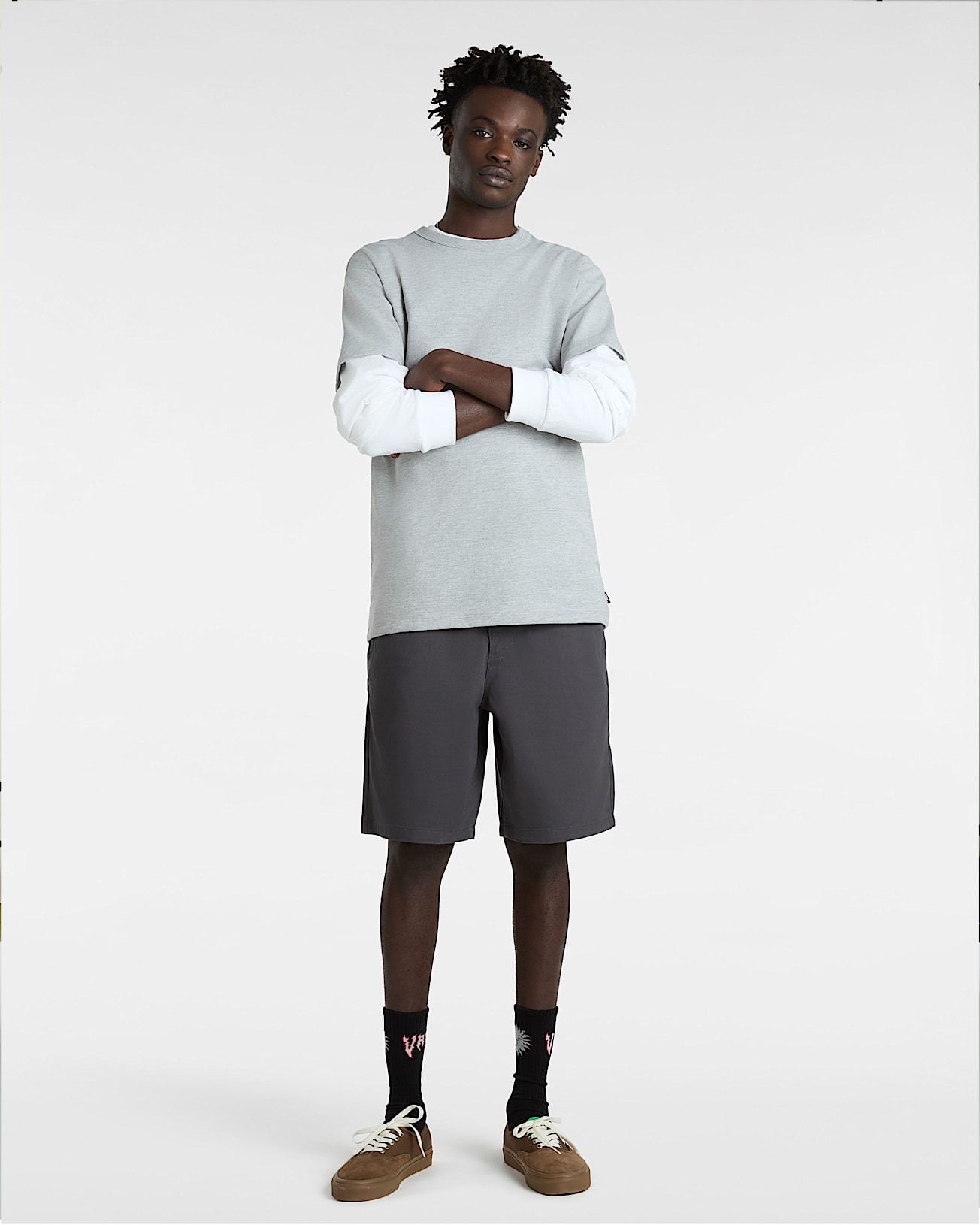 Off The Wall II TShirt VANS Grey ALT4