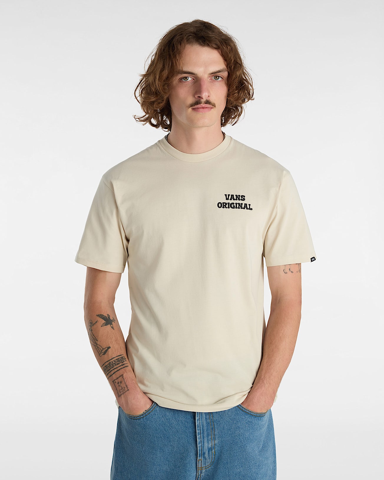 Tshirt Skull Void Classic VANS Beige ALT2