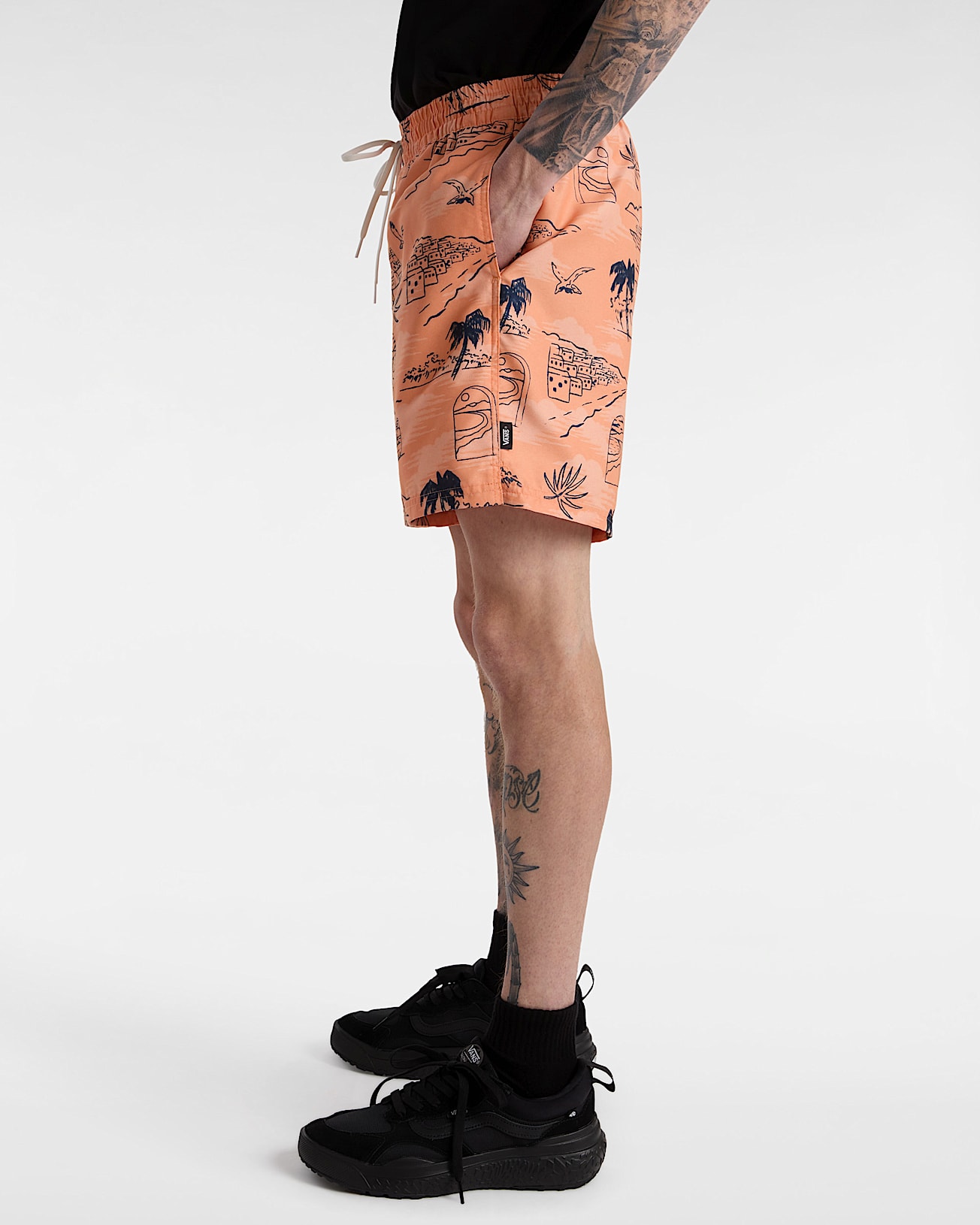 Short de bain Primary Print Elastic VANS Orange ALT4