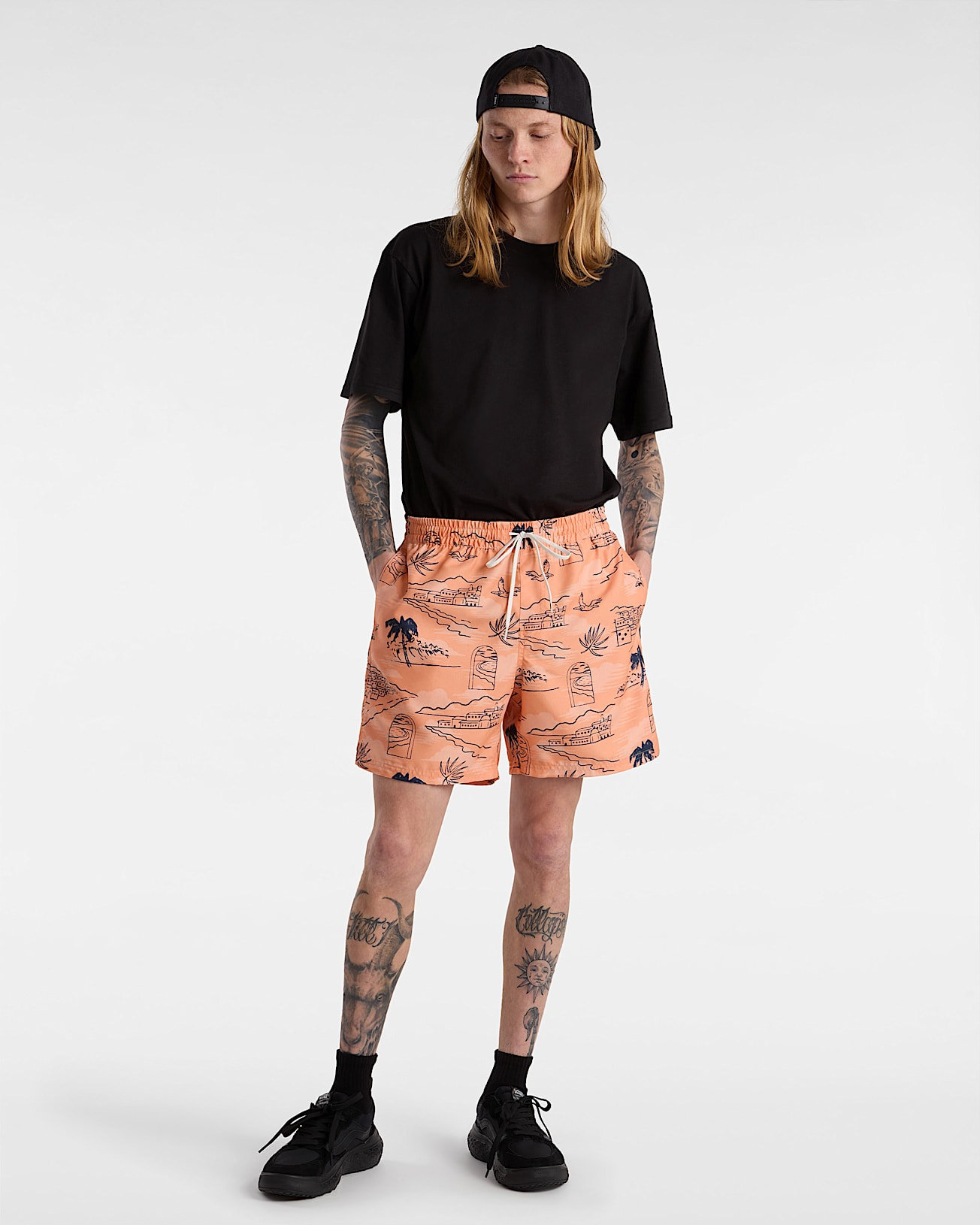 Short de bain Primary Print Elastic VANS Orange ALT5
