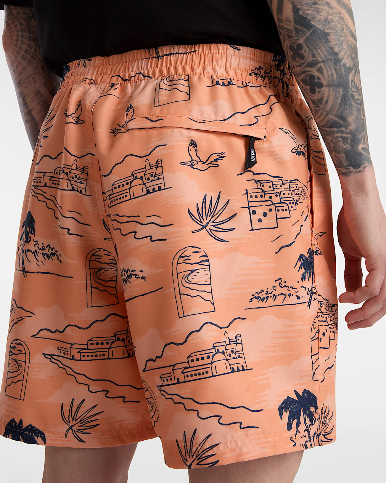 Short de bain Primary Print Elastic VANS Orange ALT7