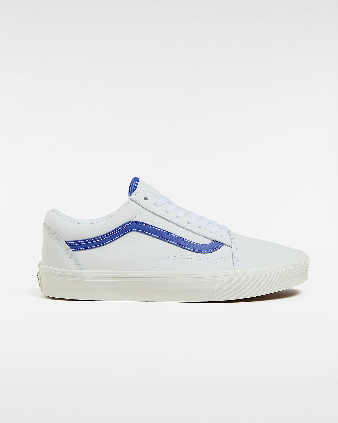 Old Skool Leather Shoes VANS WhiteBlue HERO