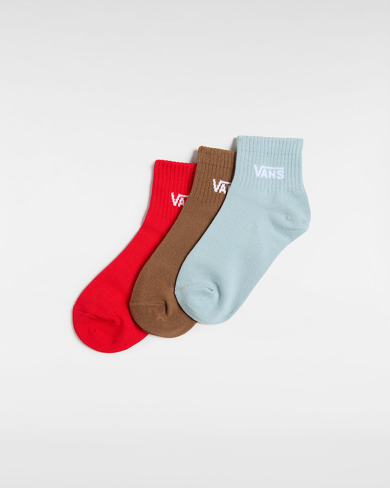 Kids Classic Half Crew Socks 3 Pairs VANS Red ALT1