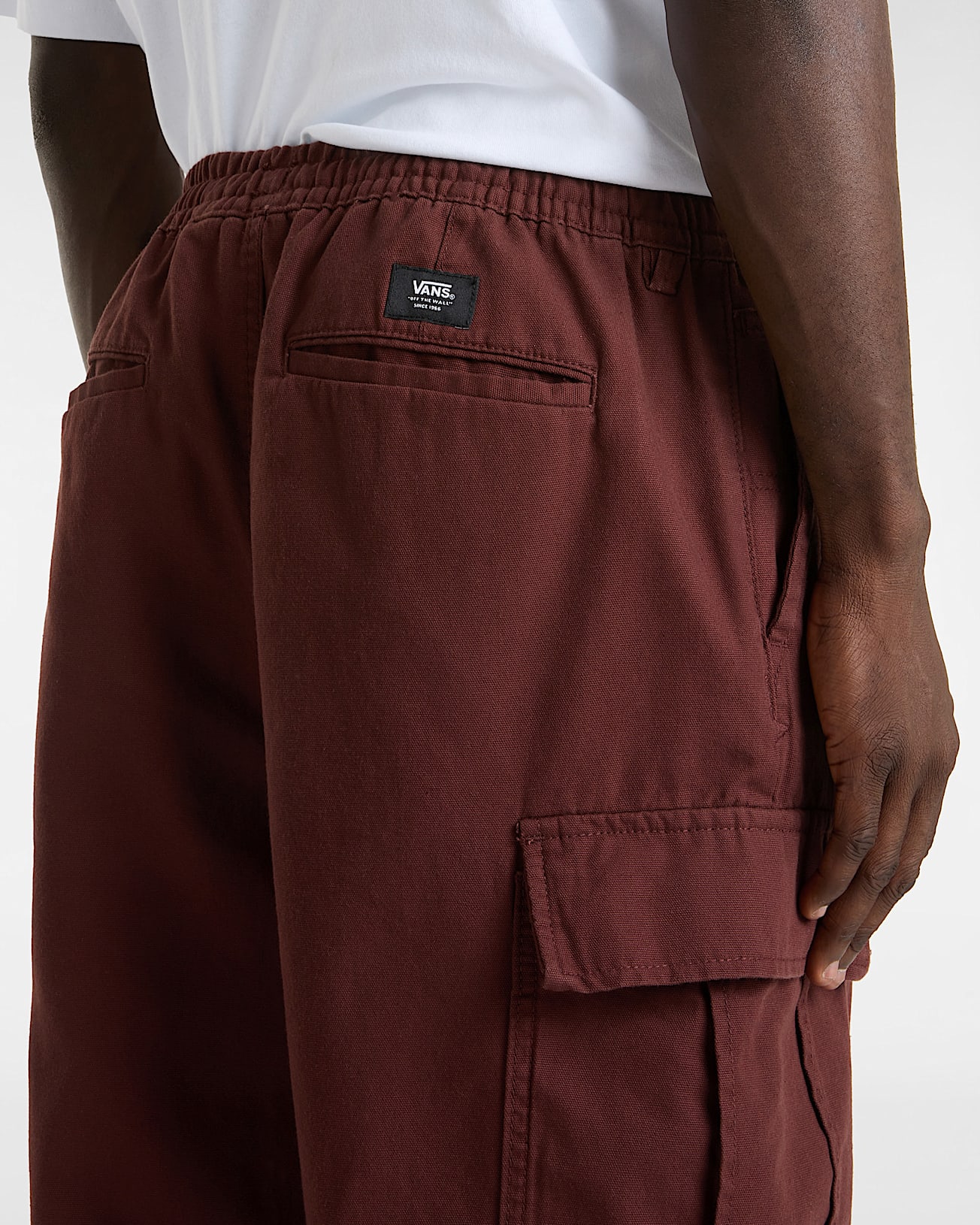 Pantalon cargo Range fusel dcontract  taille lastique VANS Bordeaux ALT6