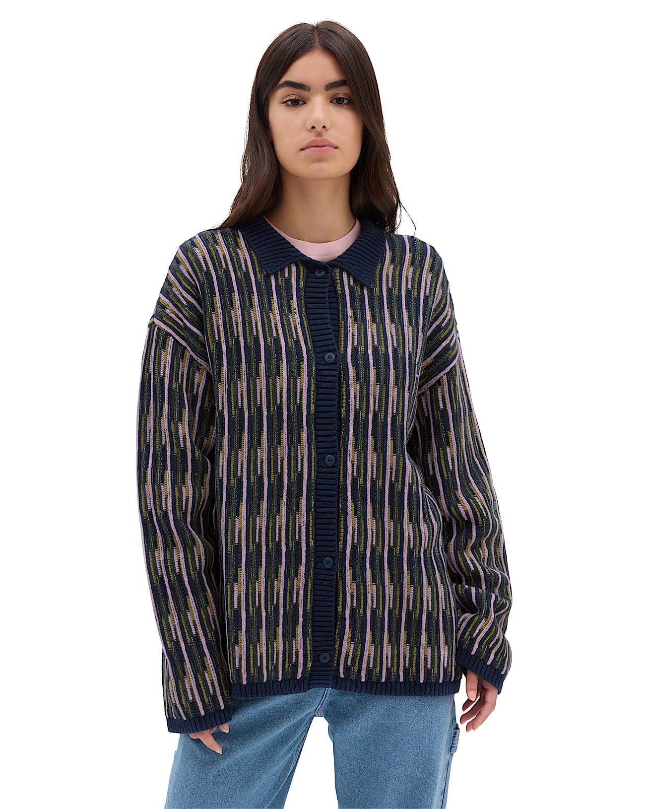 Alta Chunky Knit Cardigan VANS Blue HERO