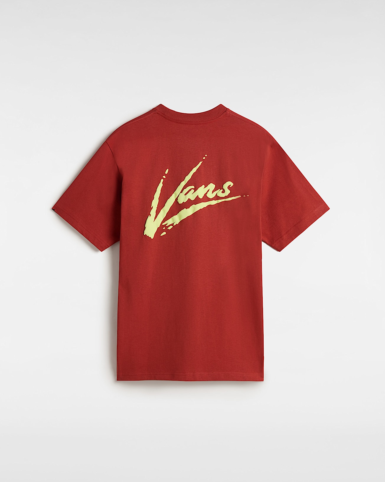Tshirt Brush Script VANS Rouge ALT1