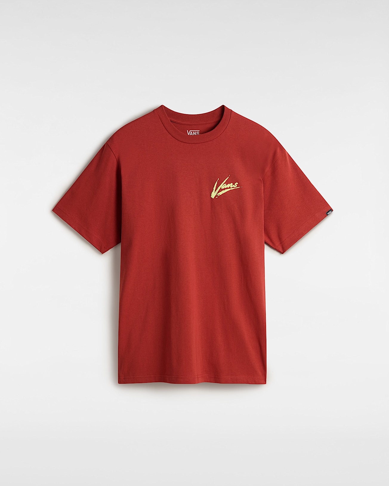 Tshirt Brush Script VANS Rouge HERO