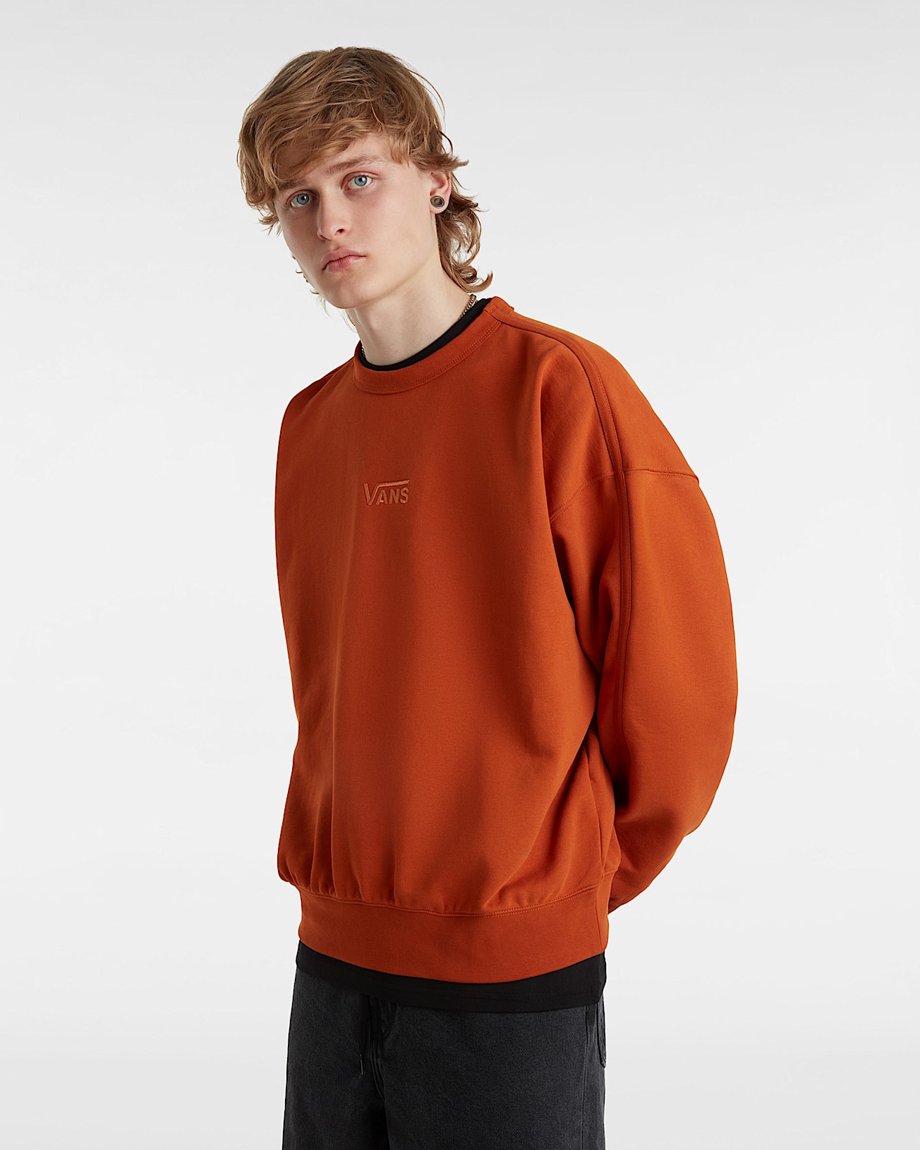 Sweat rasducou Premium Logo Crew VANS Orange ALT2