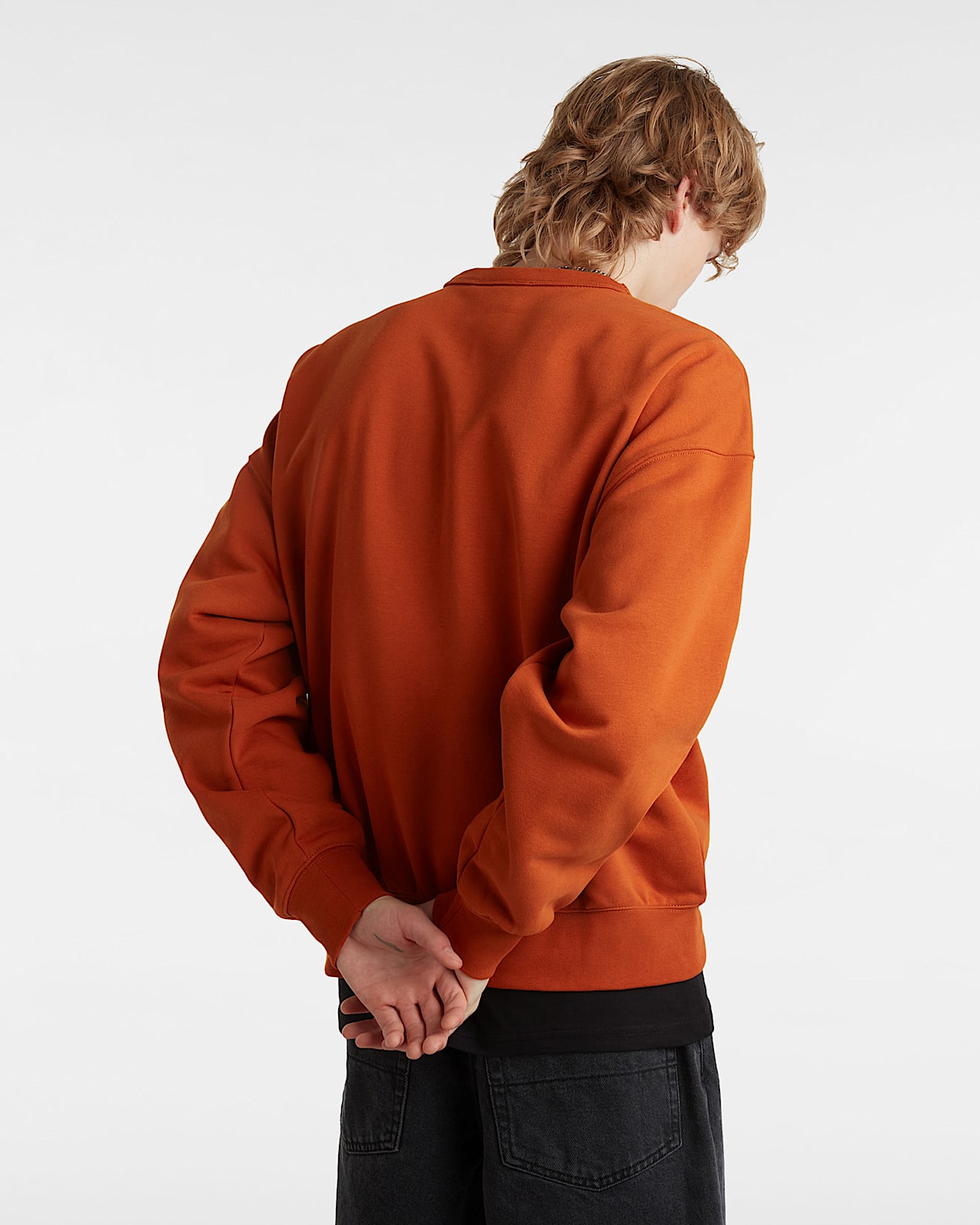 Sweat rasducou Premium Logo Crew VANS Orange ALT3