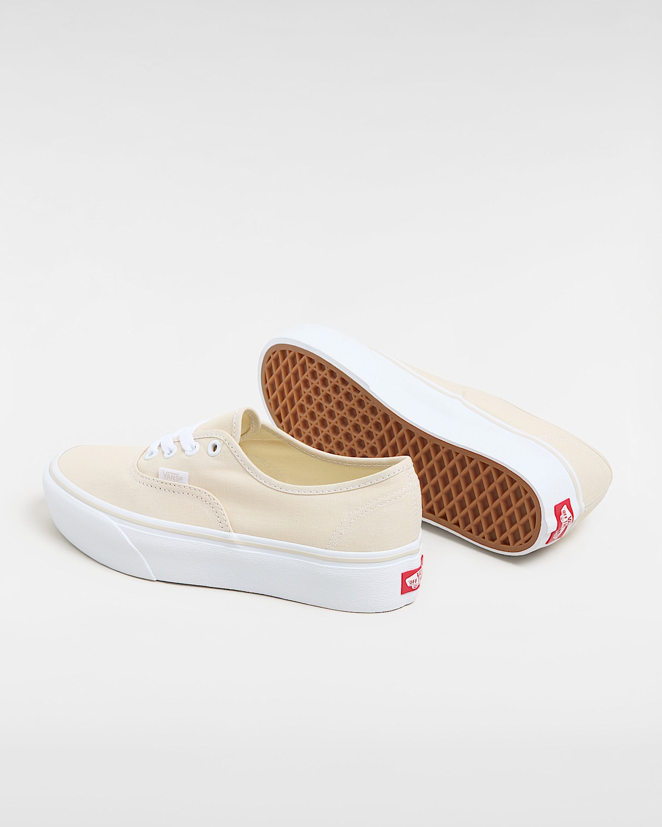 Authentic Platform Shoes VANS Beige ALT2