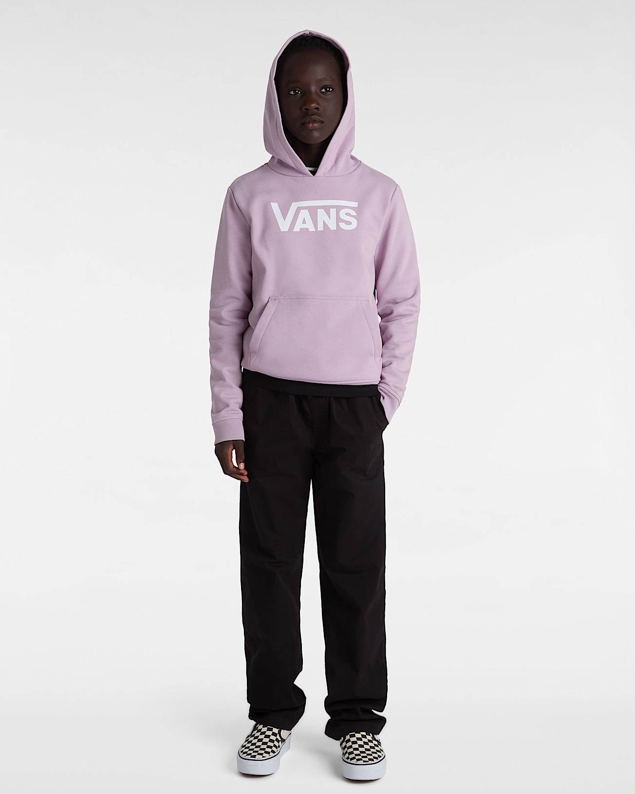 Girls Flying V Pullover Hoodie 814 Years VANS Lilac ALT5