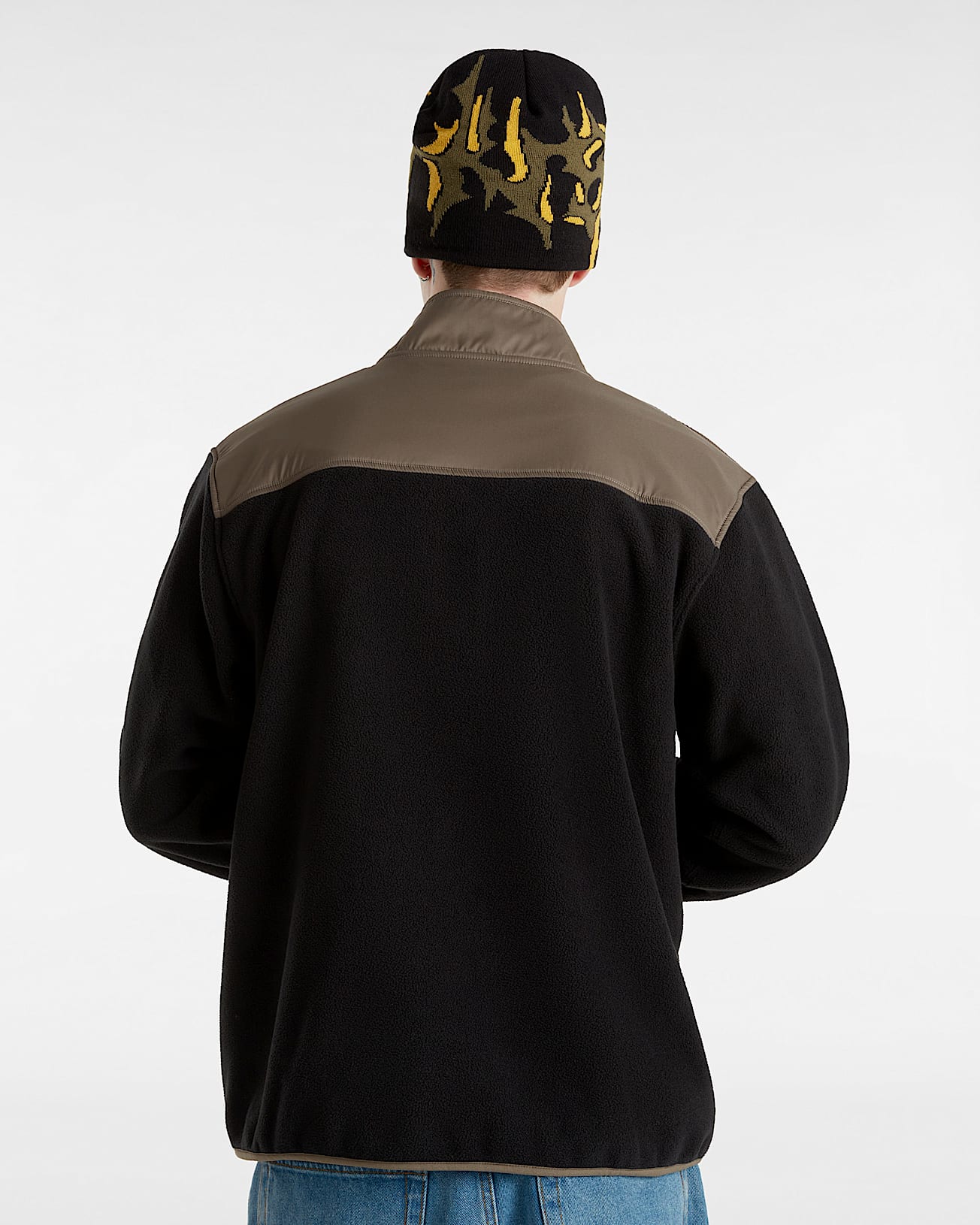 Ranford Polar Fleece Loose Pullover VANS BlackBrown ALT3