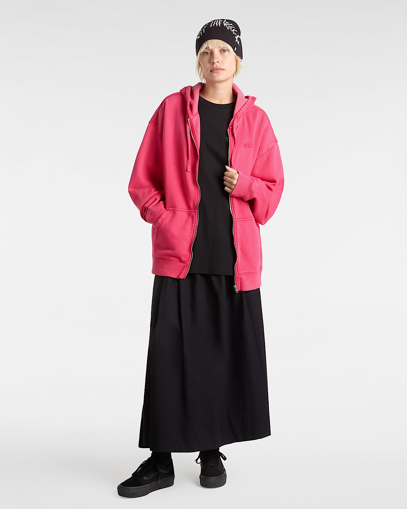 Sweat  capuche zipp Everyday VANS Rose ALT5