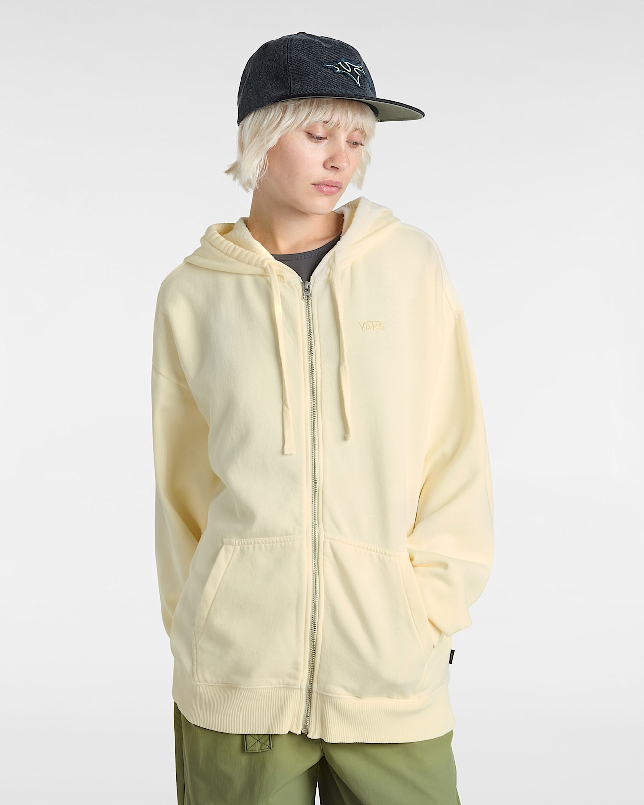 Sweat  capuche zipp Everyday VANS Beige ALT2