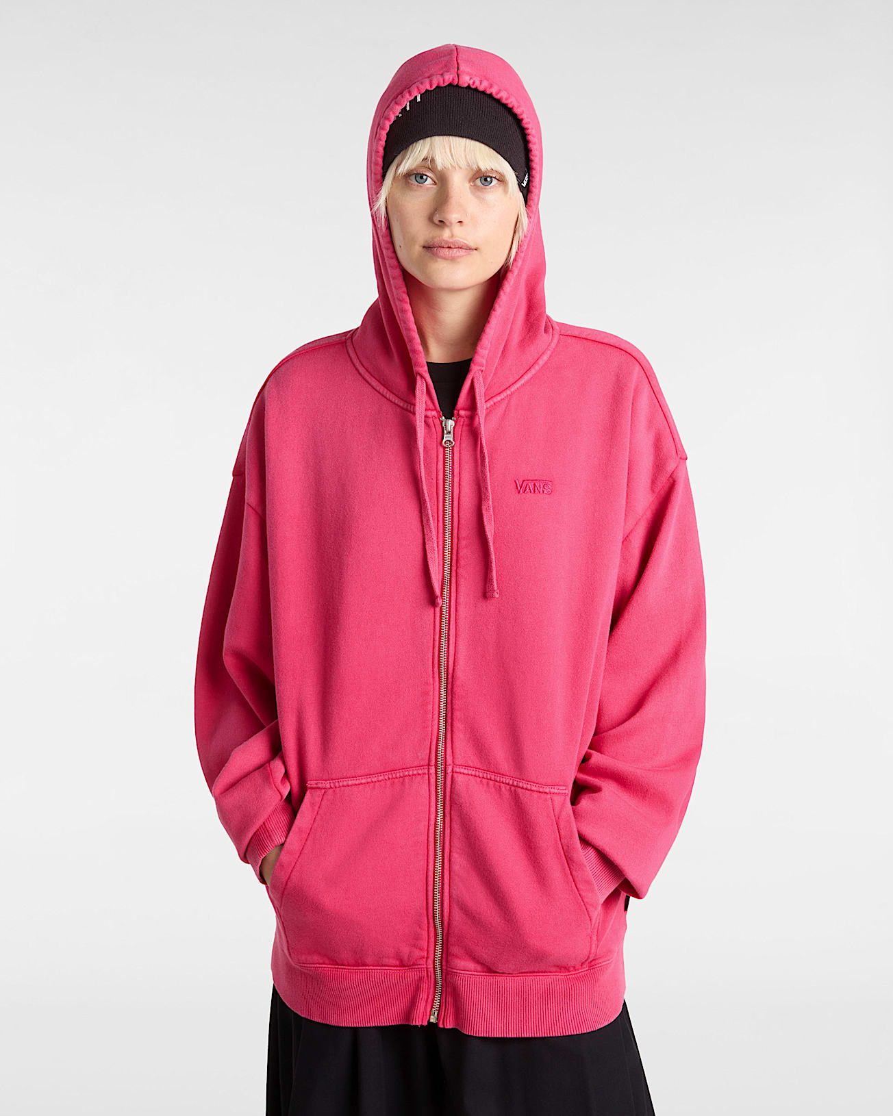 Sweat  capuche zipp Everyday VANS Rose ALT2