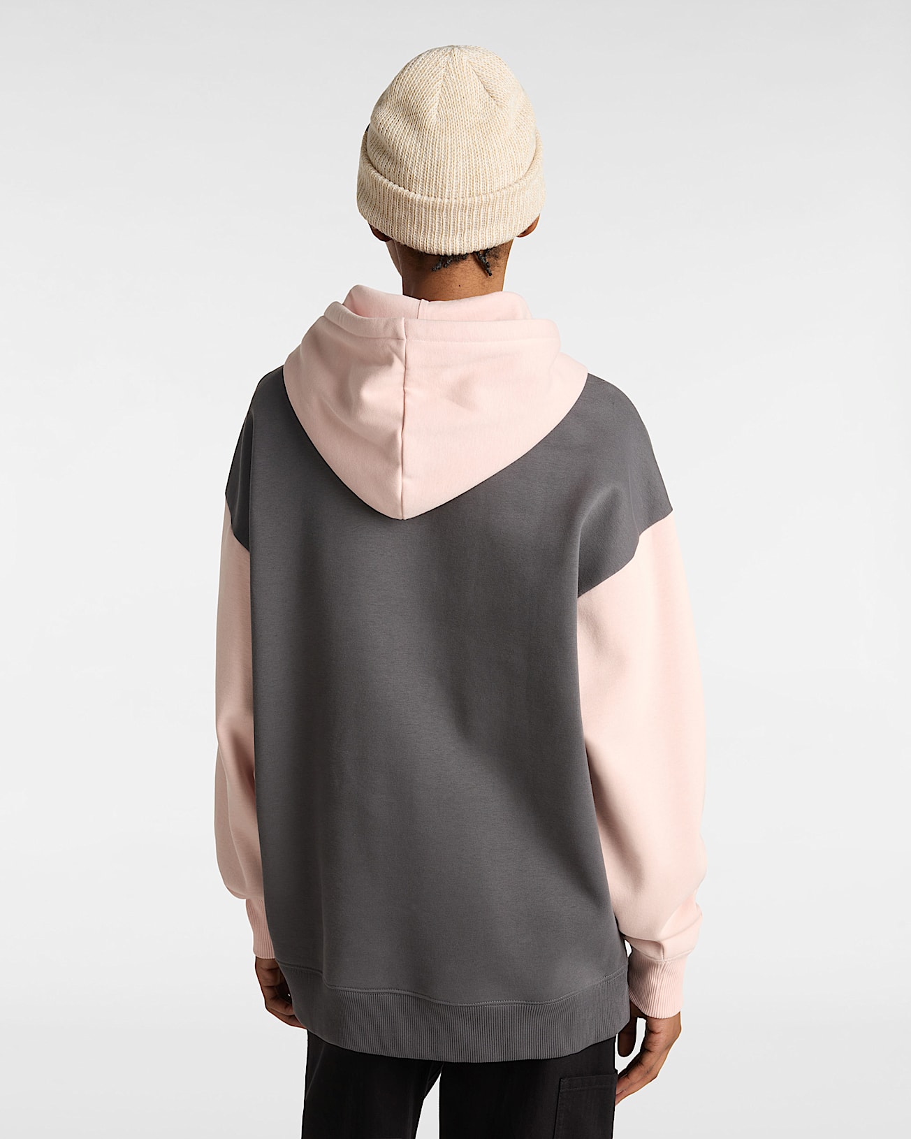 Sweat  capuche Colorblock VANS Rose ALT3