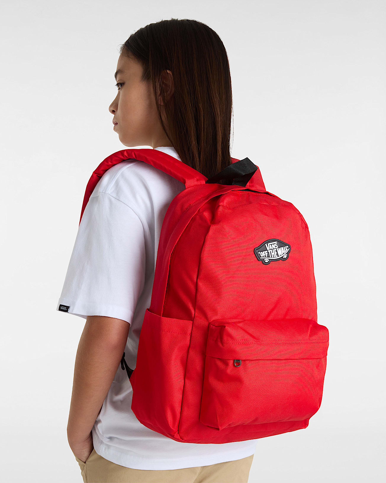 Kids Old Skool Grom Backpack VANS Red ALT5