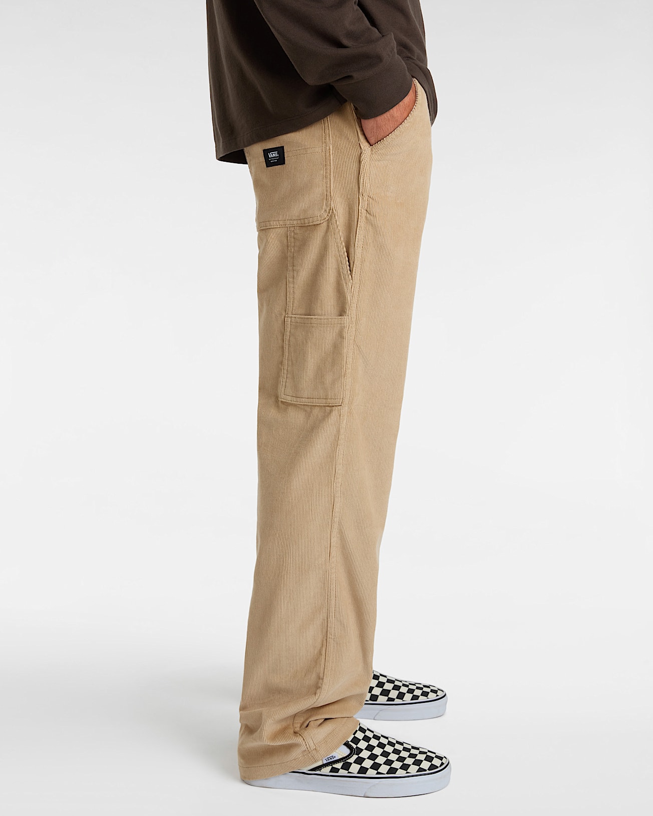 Drill Chore Carpenter Relaxed Cord Pants VANS Beige ALT4