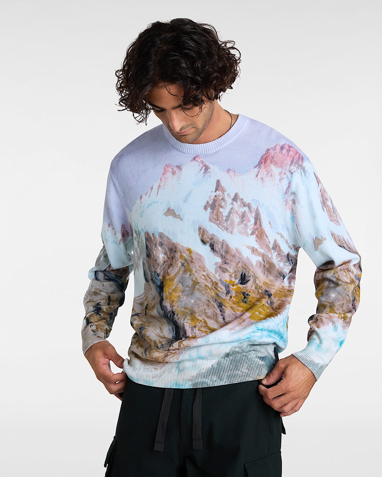 Premium Printed Knit Sweater - 3