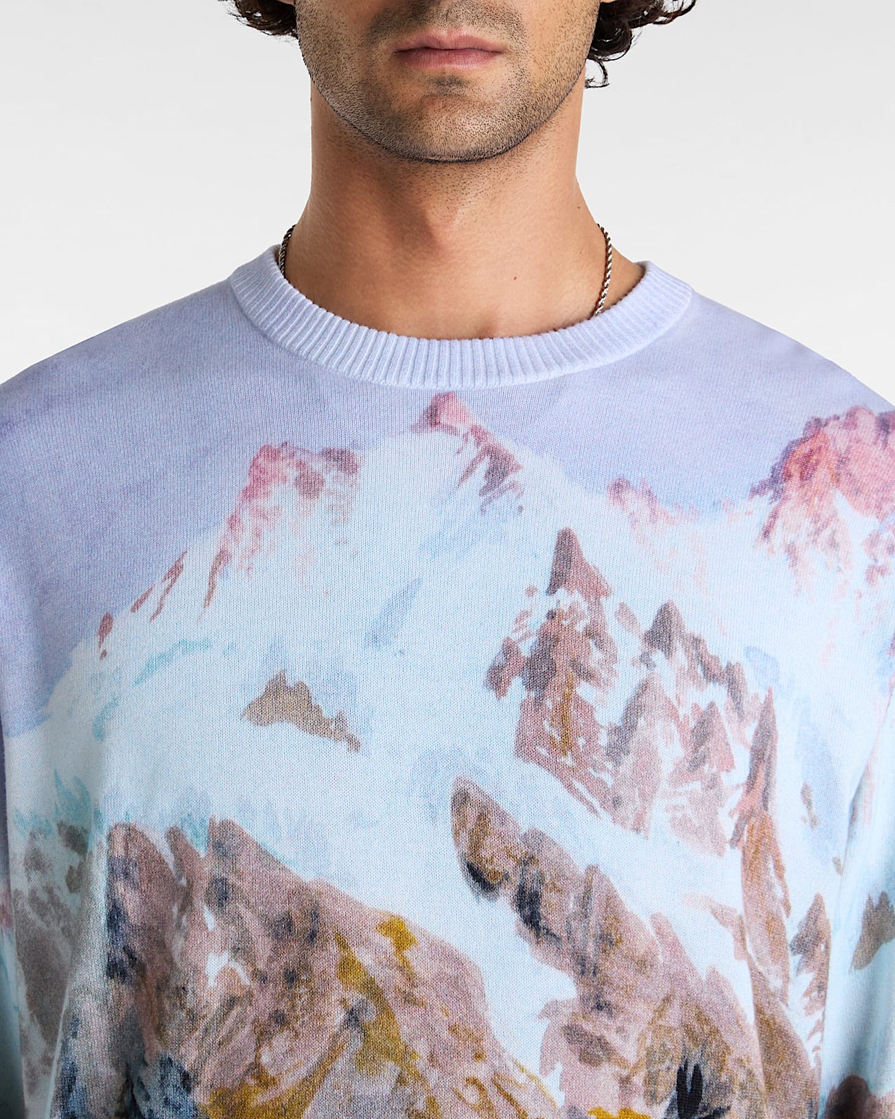 Pull en maille imprim Premium VANS Blanc ALT6