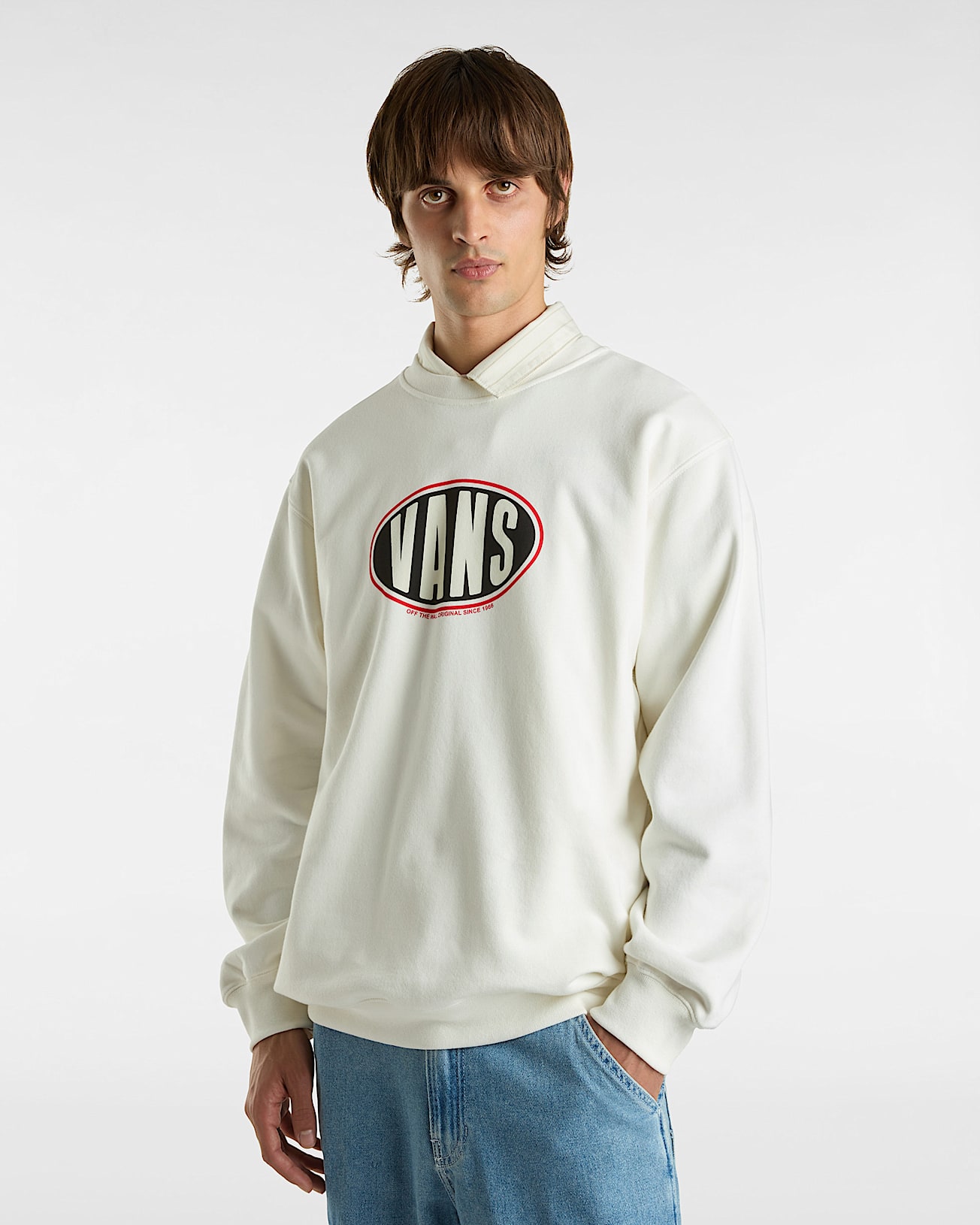 Felpa girocollo Spray On Loose VANS Bianco ALT2