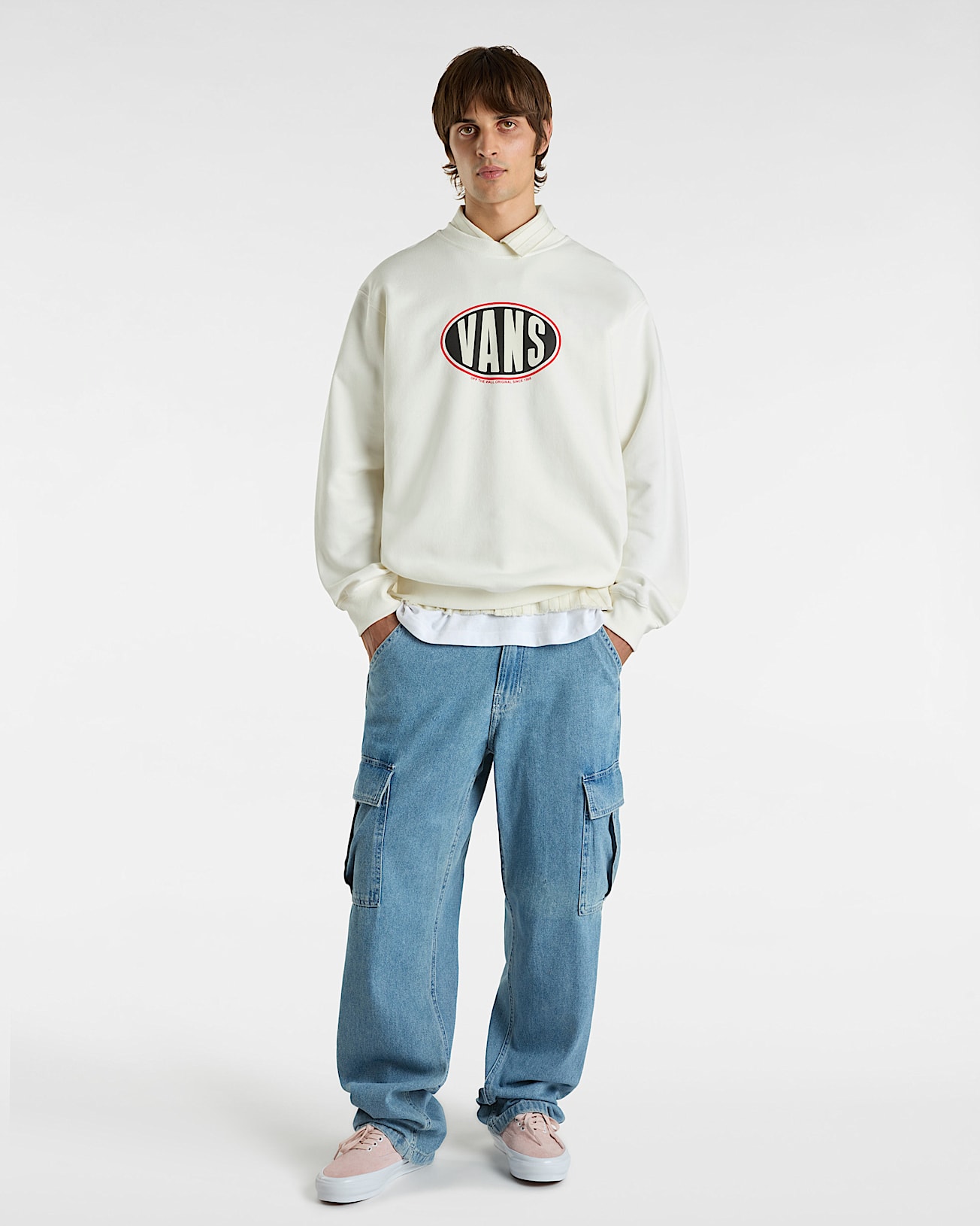 Felpa girocollo Spray On Loose VANS Bianco ALT5