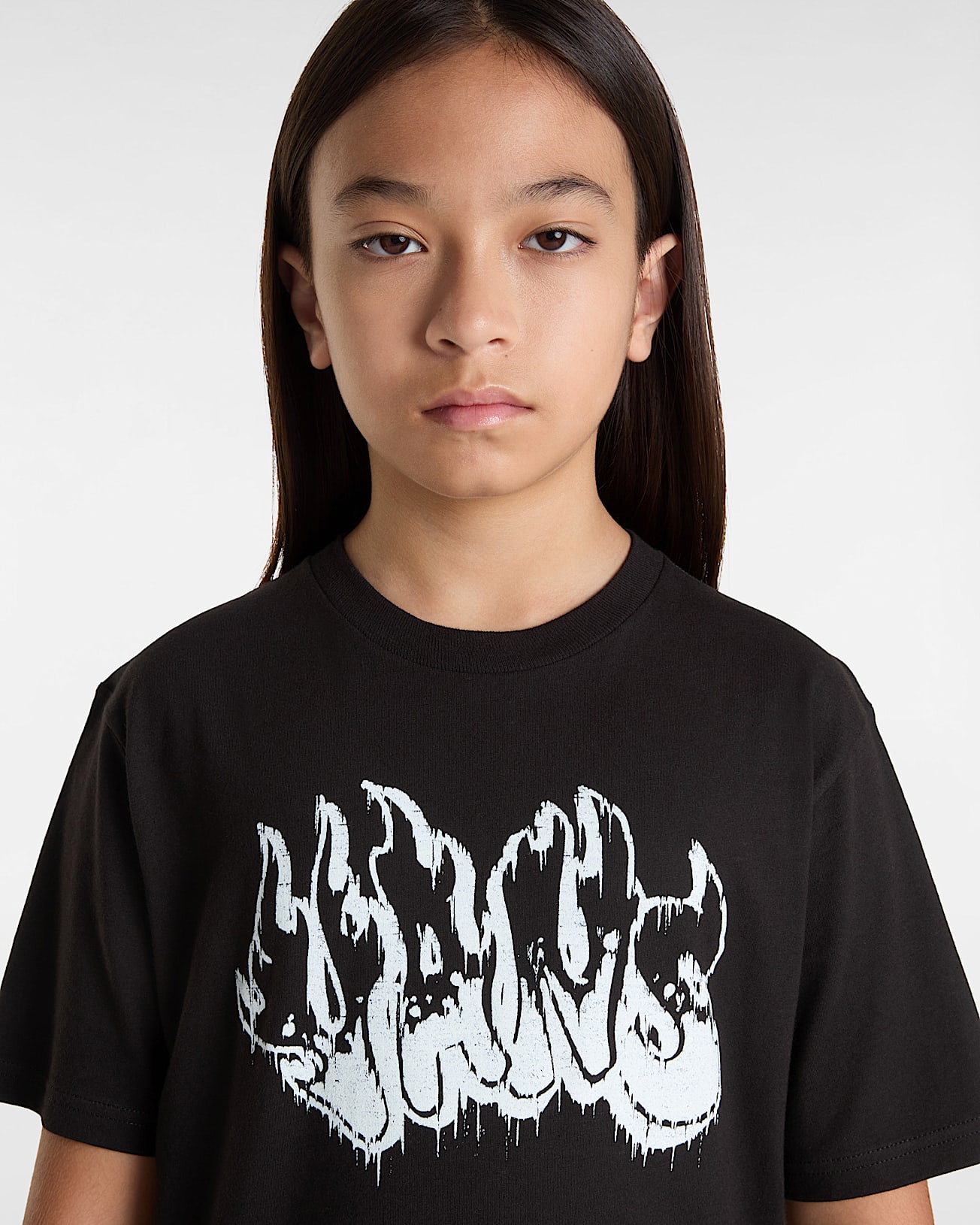 Camiseta Burnout para nios 814 aos VANS Negro ALT5