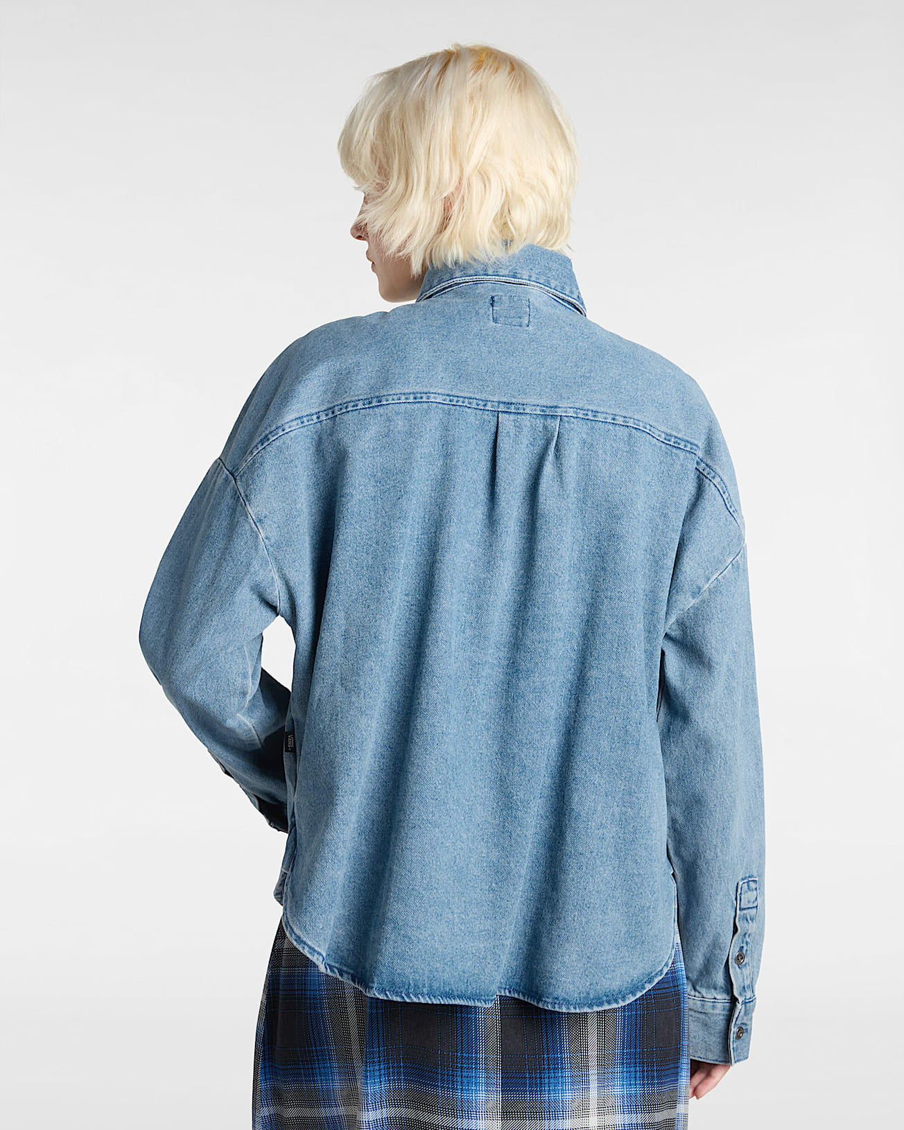 Antica Boxy Denim Long Sleeve Woven Shirt - 4