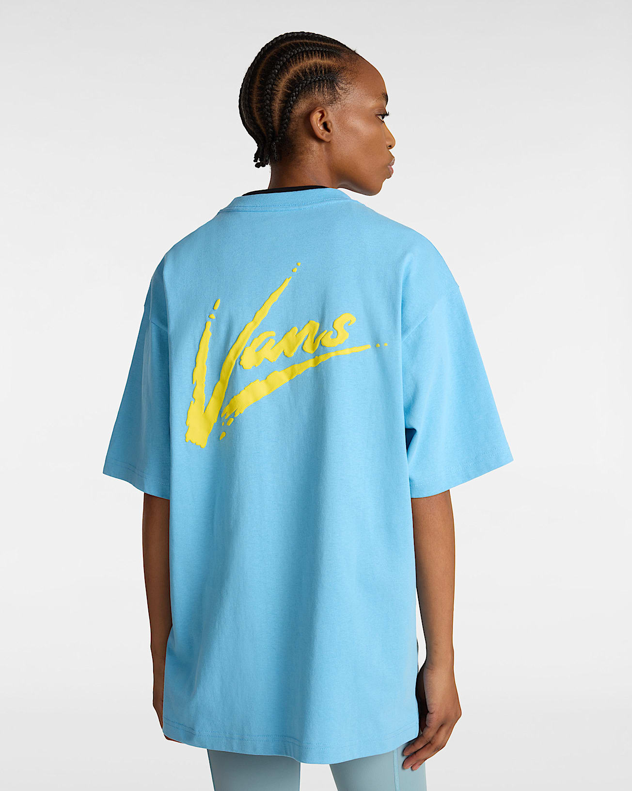 Tshirt Brush Script VANS Bleu ALT8