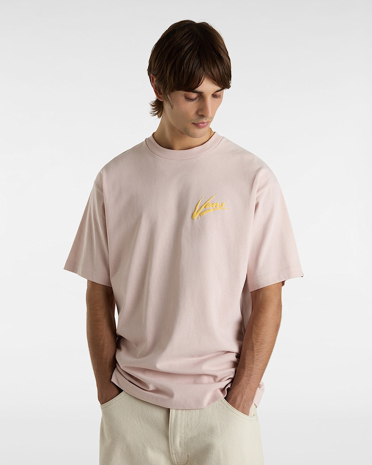 Tshirt Brush Script VANS Rose ALT4