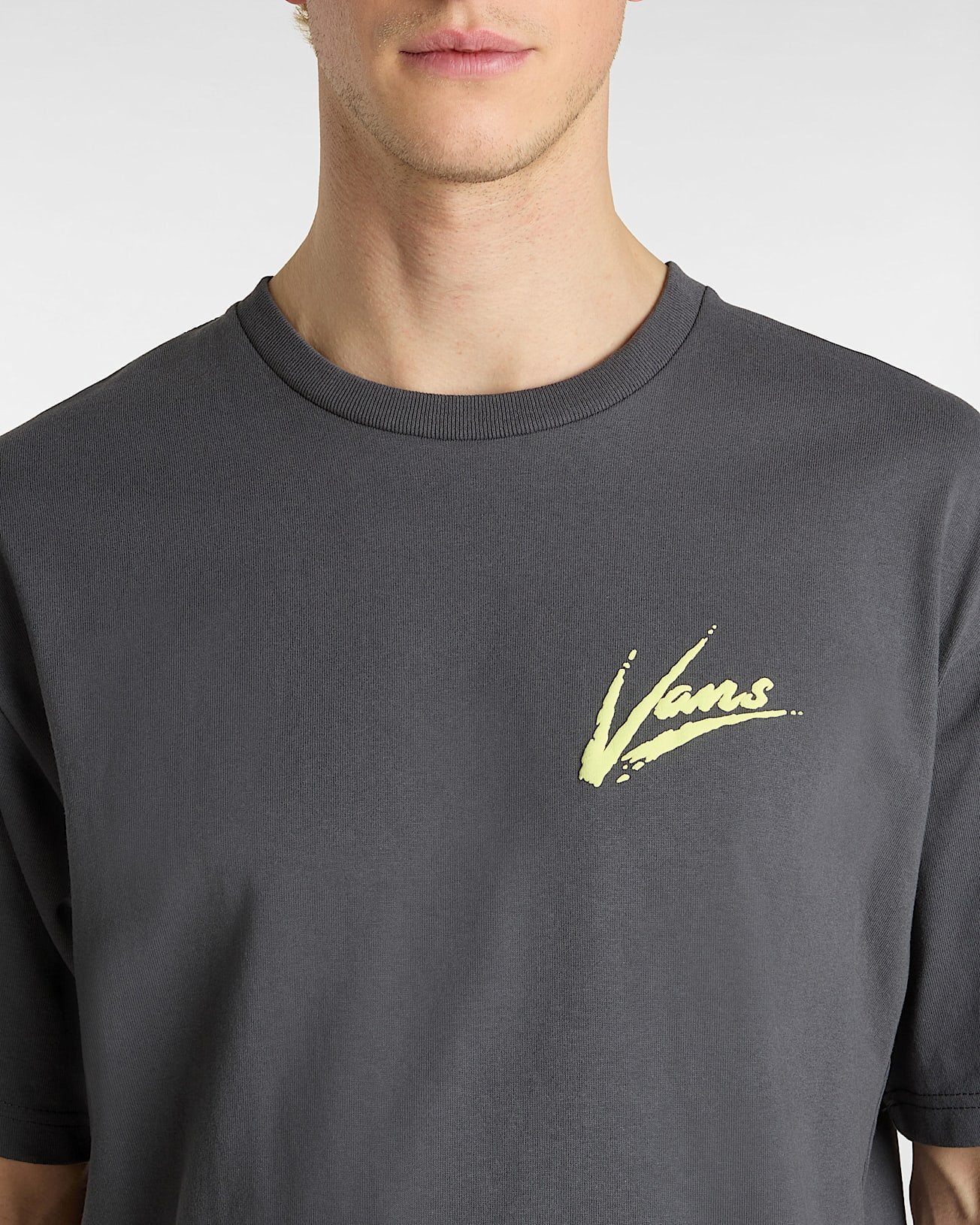 Tshirt Brush Script VANS Marron ALT5
