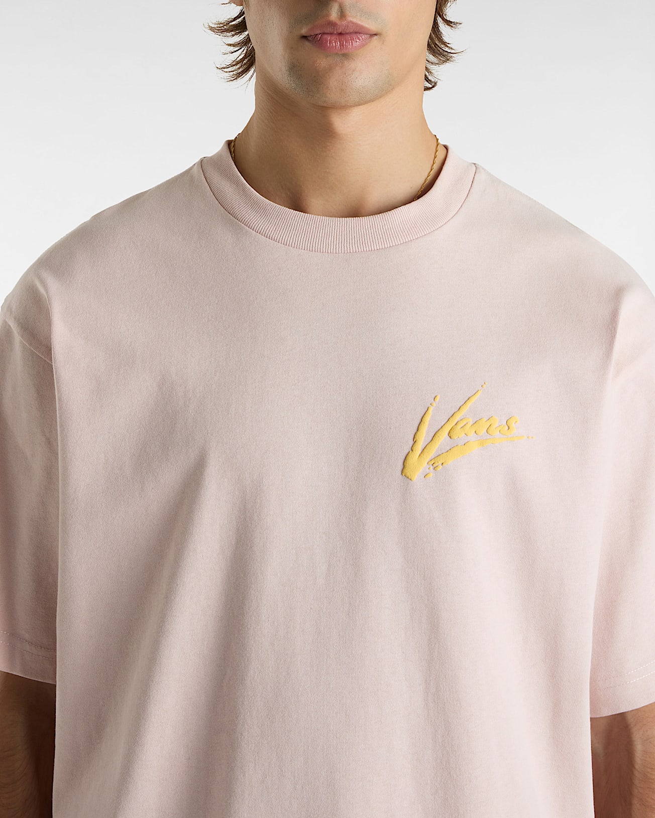 Tshirt Brush Script VANS Rose ALT6