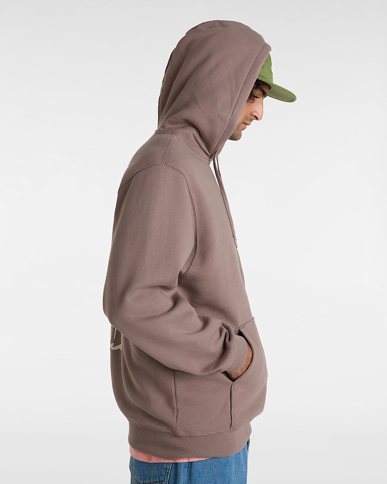 Sweat  capuche V Hand Loose VANS Marron ALT4