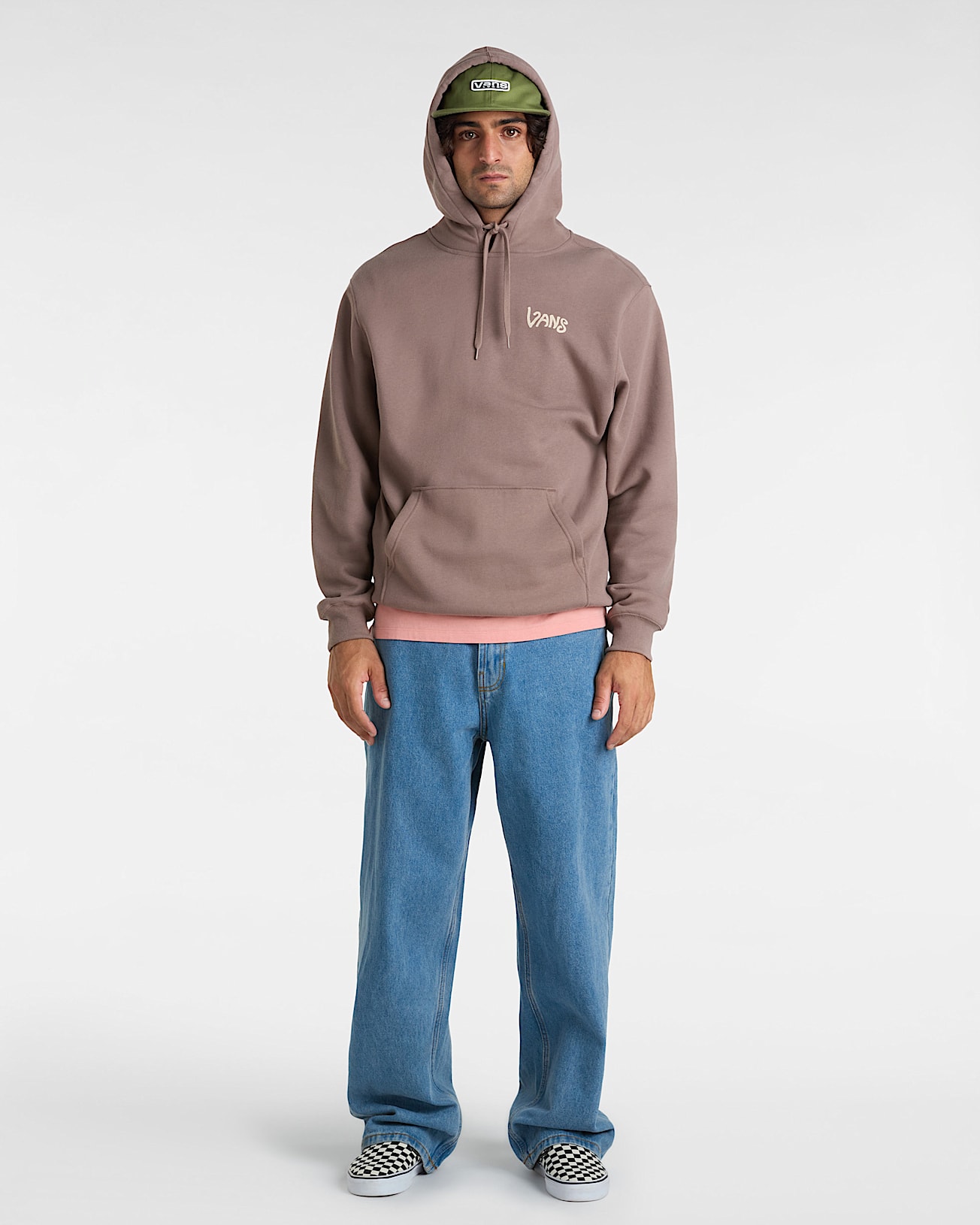 Sweat  capuche V Hand Loose VANS Marron ALT5