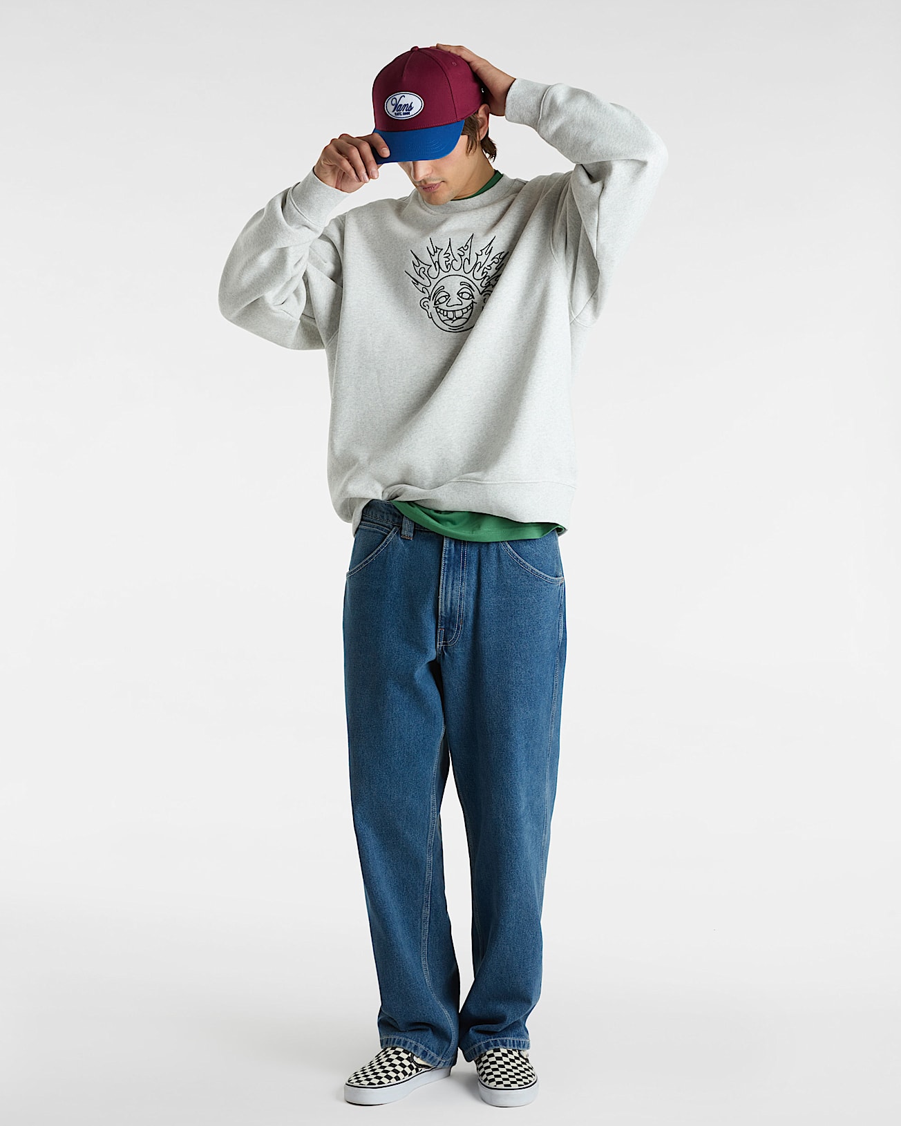 Sweat Skate Smile Spike Crew VANS Gris ALT5