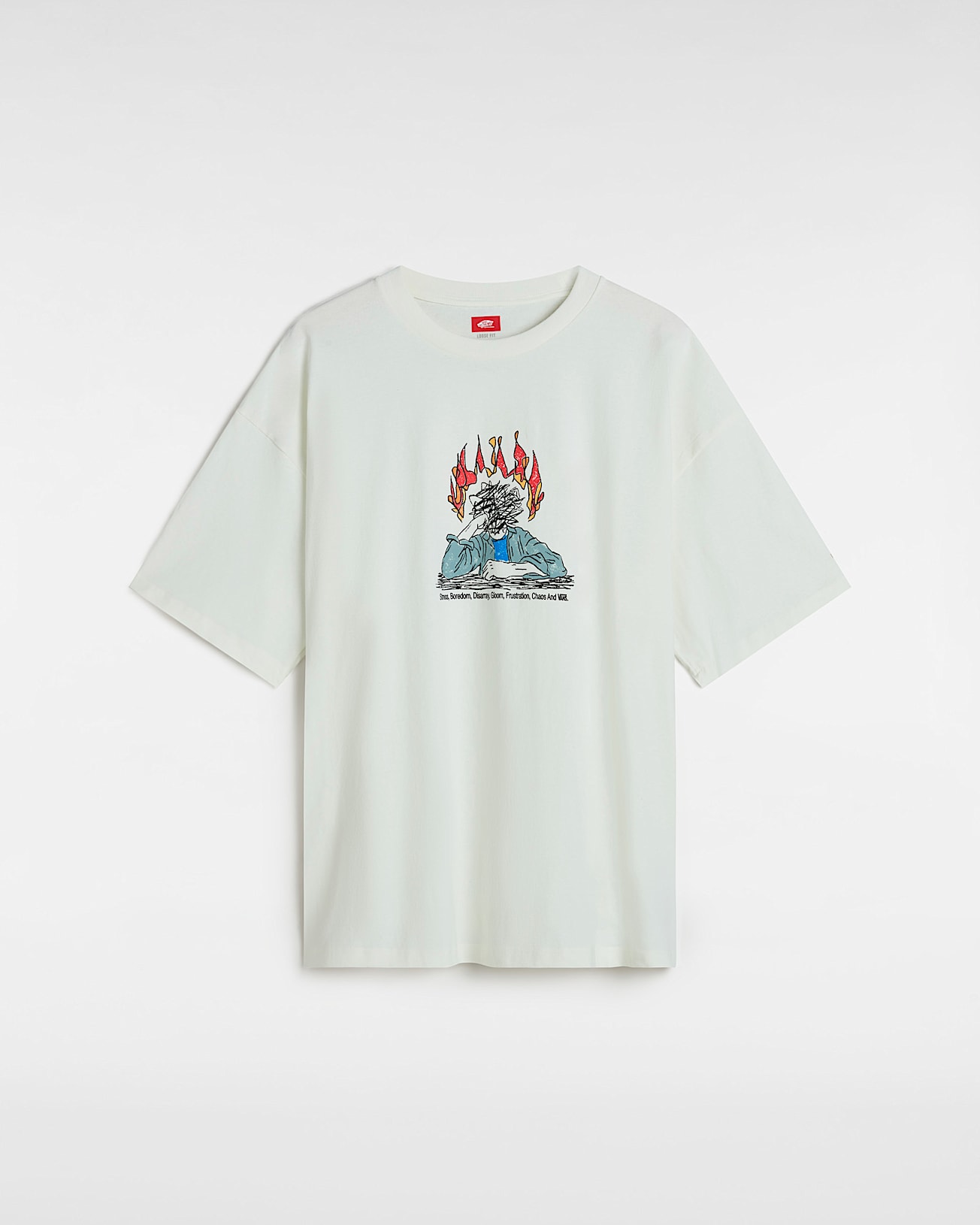 Tshirt Skate Thinking VANS Blanc HERO
