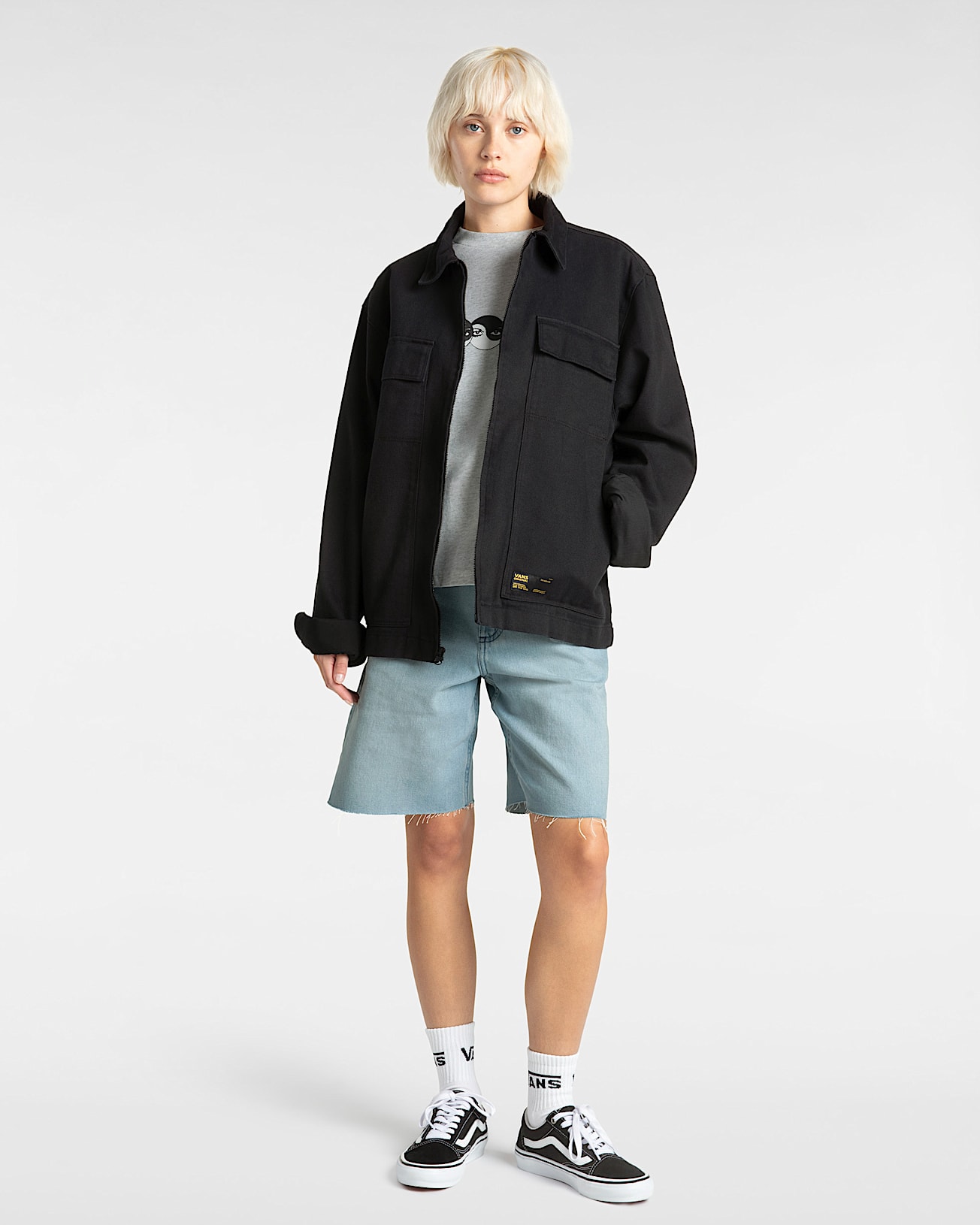 Tshirt Skate Ying Yang Eyes VANS Gris ALT3