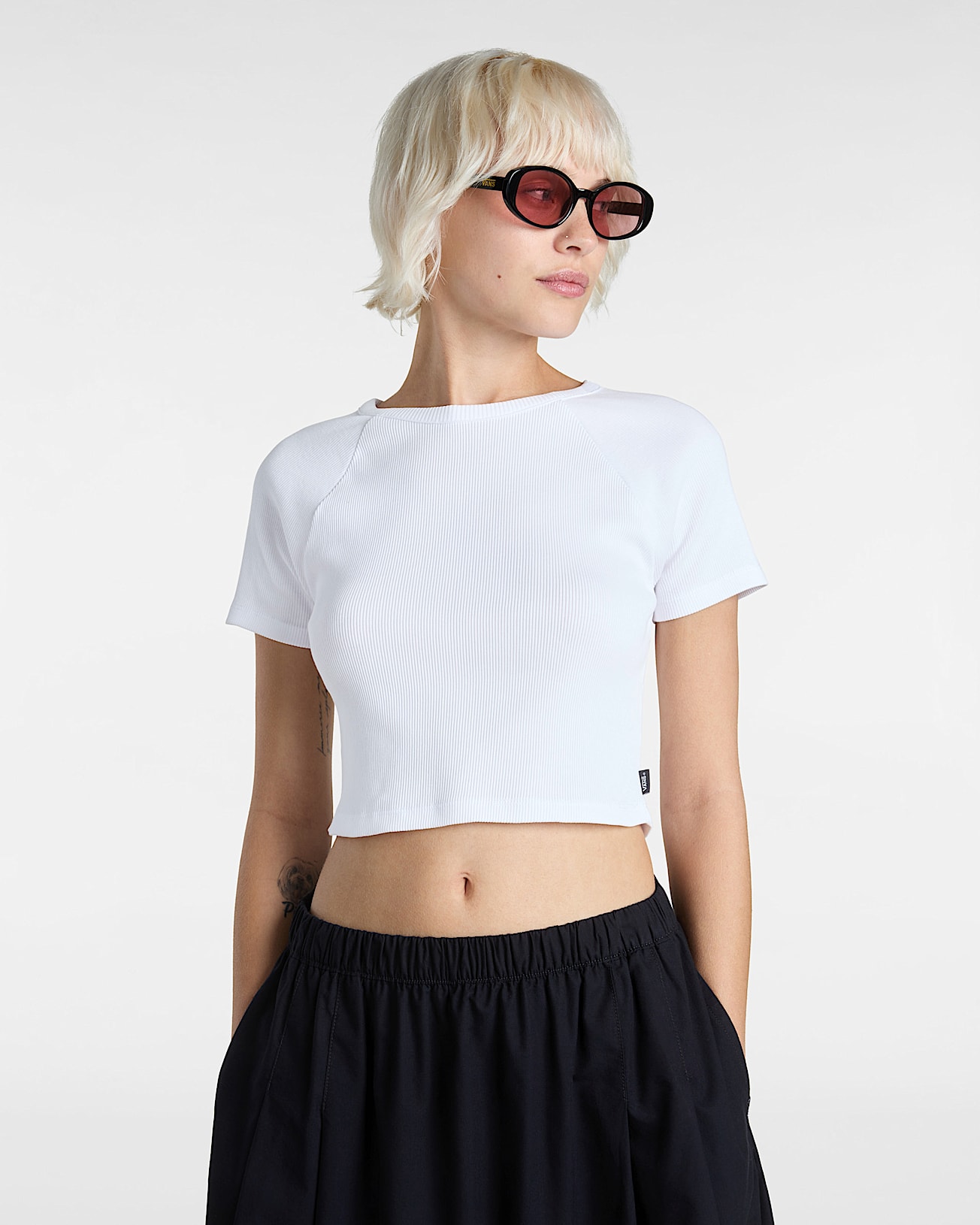 Tshirt court Drew VANS Blanc ALT2