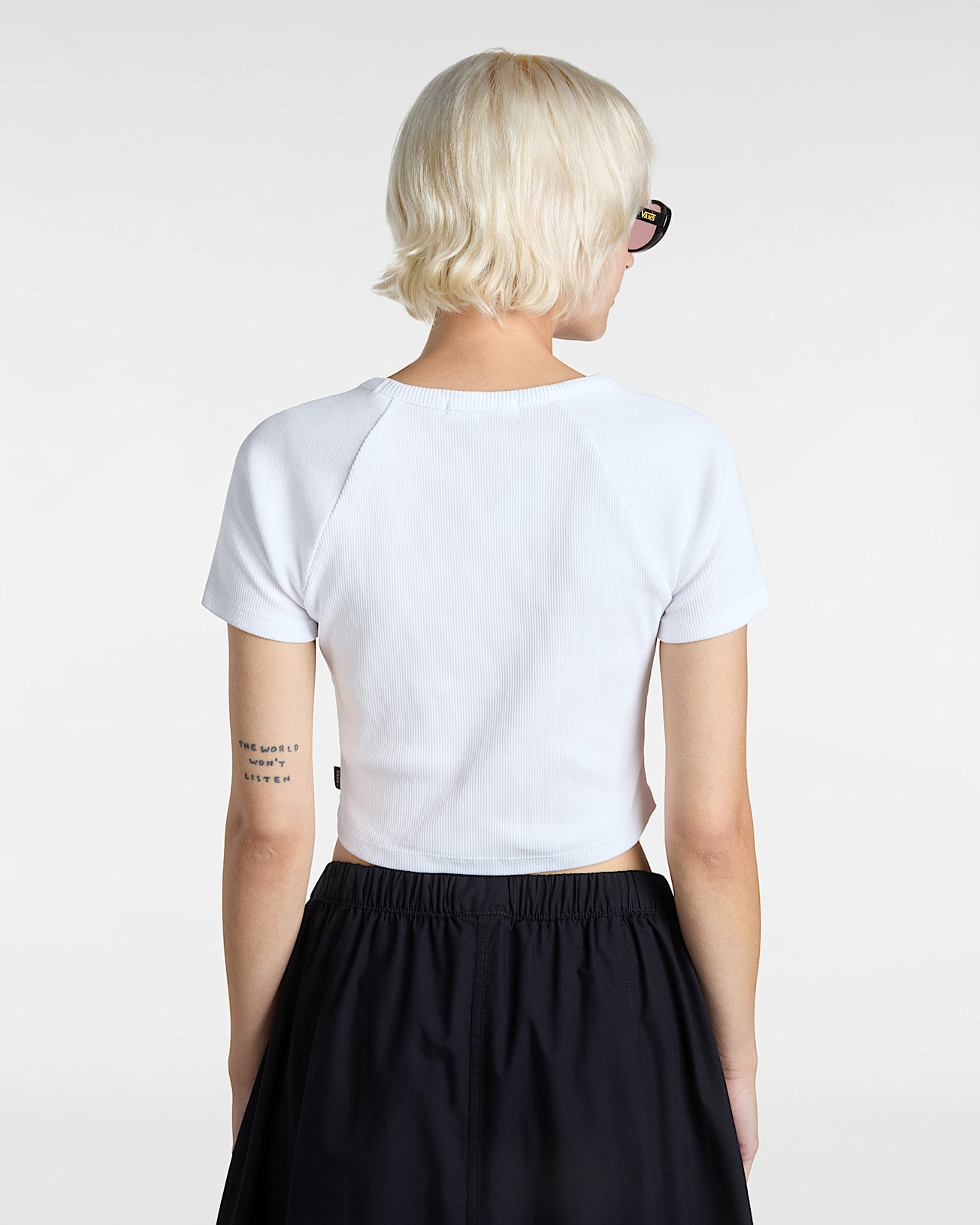 Tshirt court Drew VANS Blanc ALT3