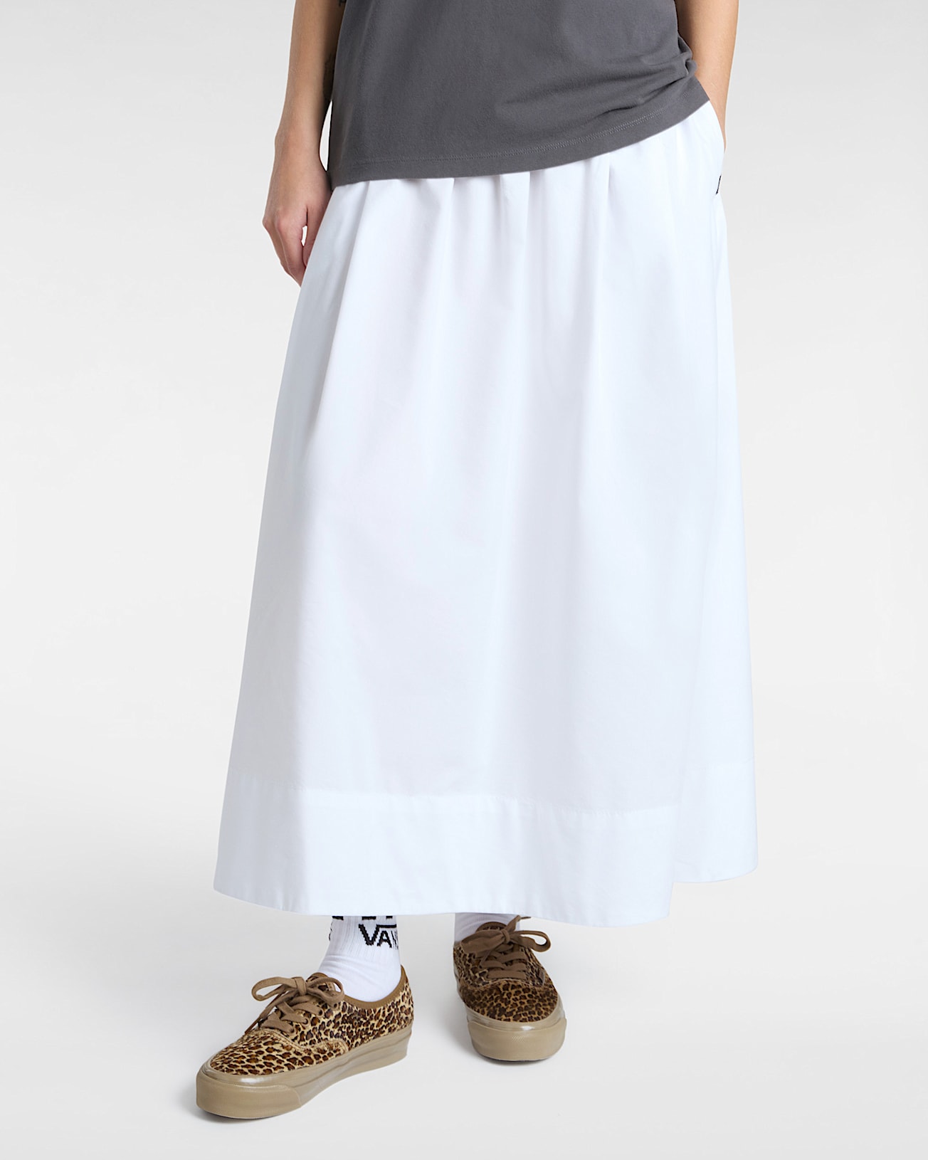 Francesca Full Skirt VANS White ALT2