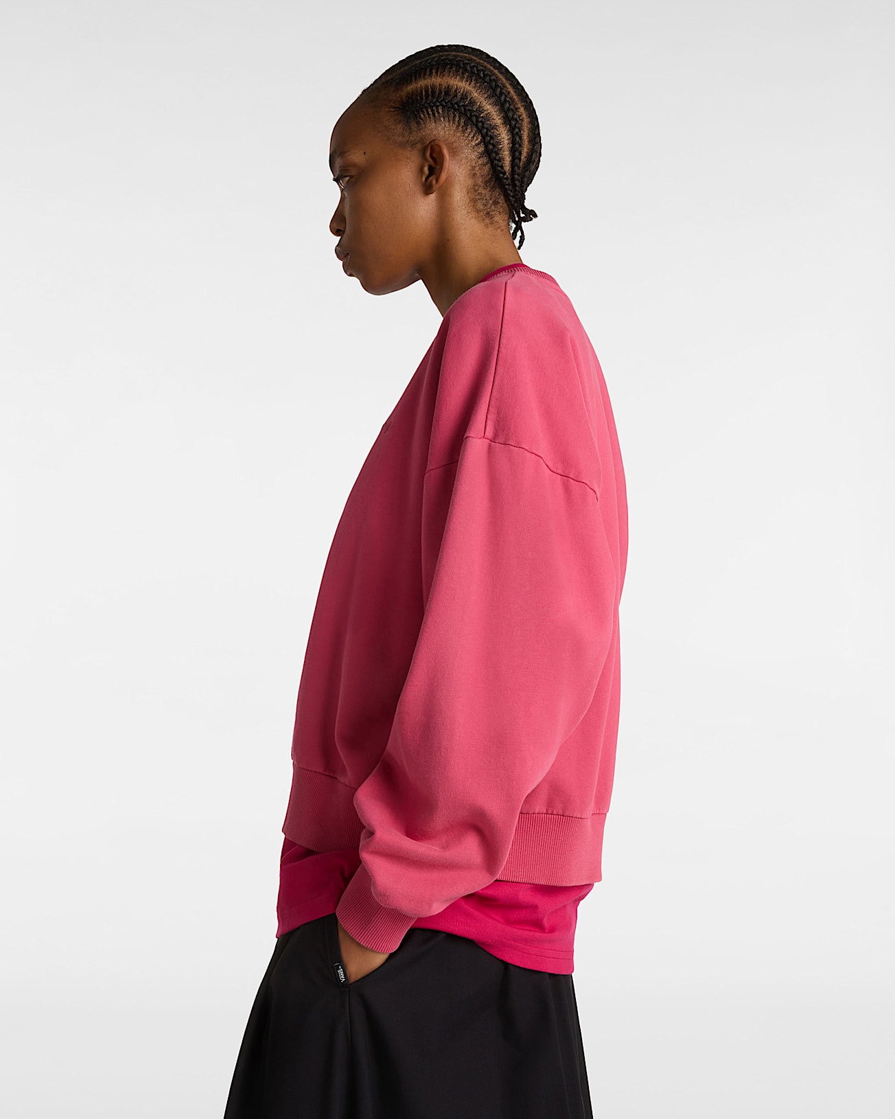 Felpa girocollo Retro VANS Rosa ALT4