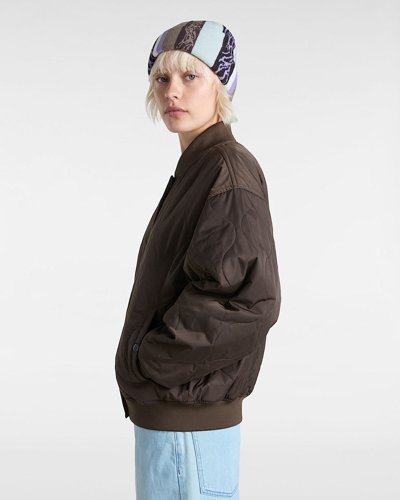 Veste bomber matelasse Bennet VANS Marron ALT4