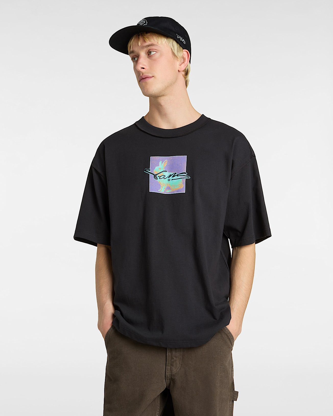 Premium Down the Rabbit Hole TShirt VANS Schwarz ALT2