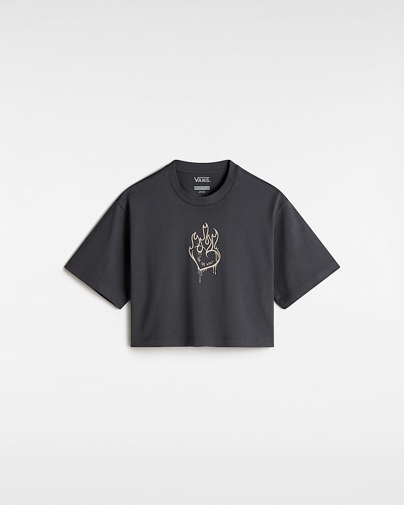 Tshirt Fire In Your Heart Ado 814 ans VANS Gris HERO