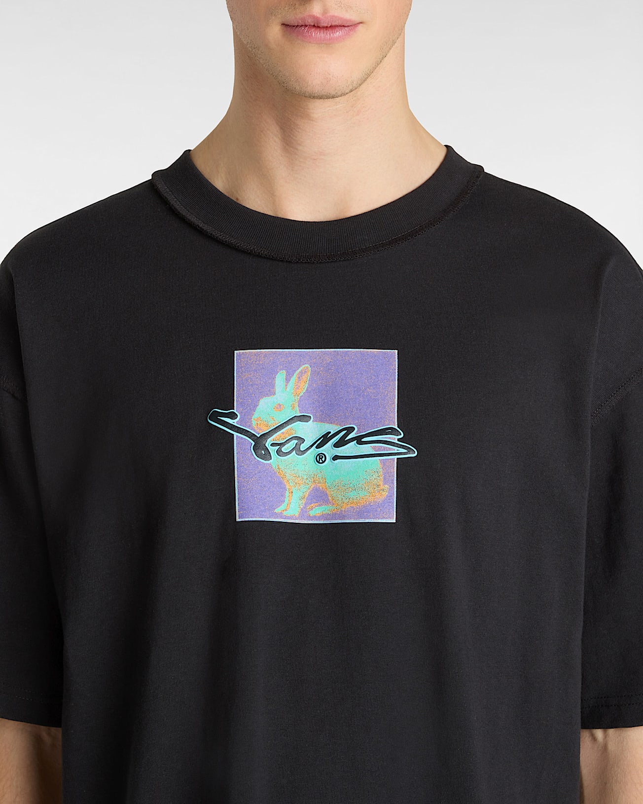 Premium Down the Rabbit Hole TShirt VANS Schwarz ALT5